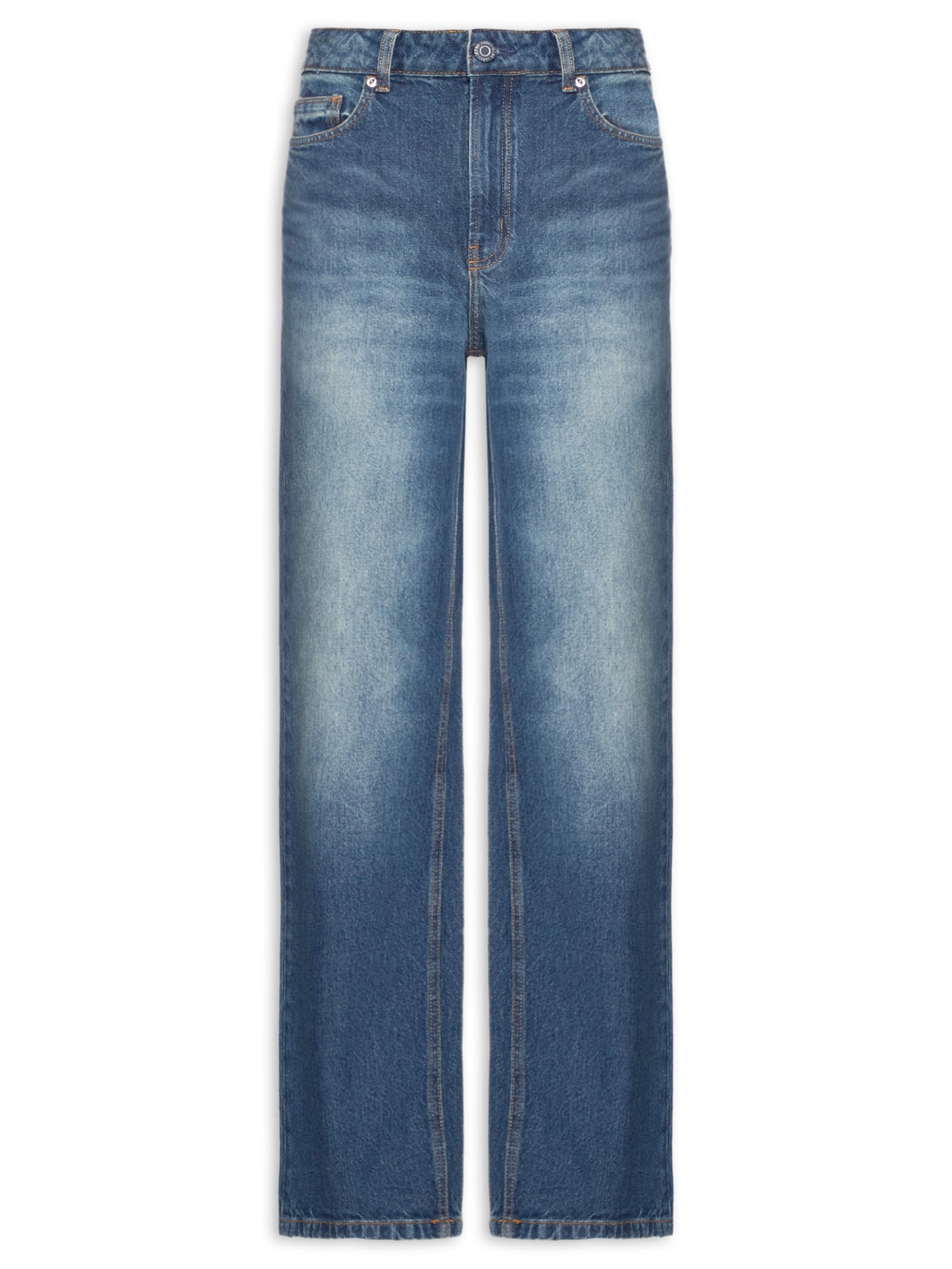 Calça Jeans Feminina Reta 70s Azul Animale Jeans