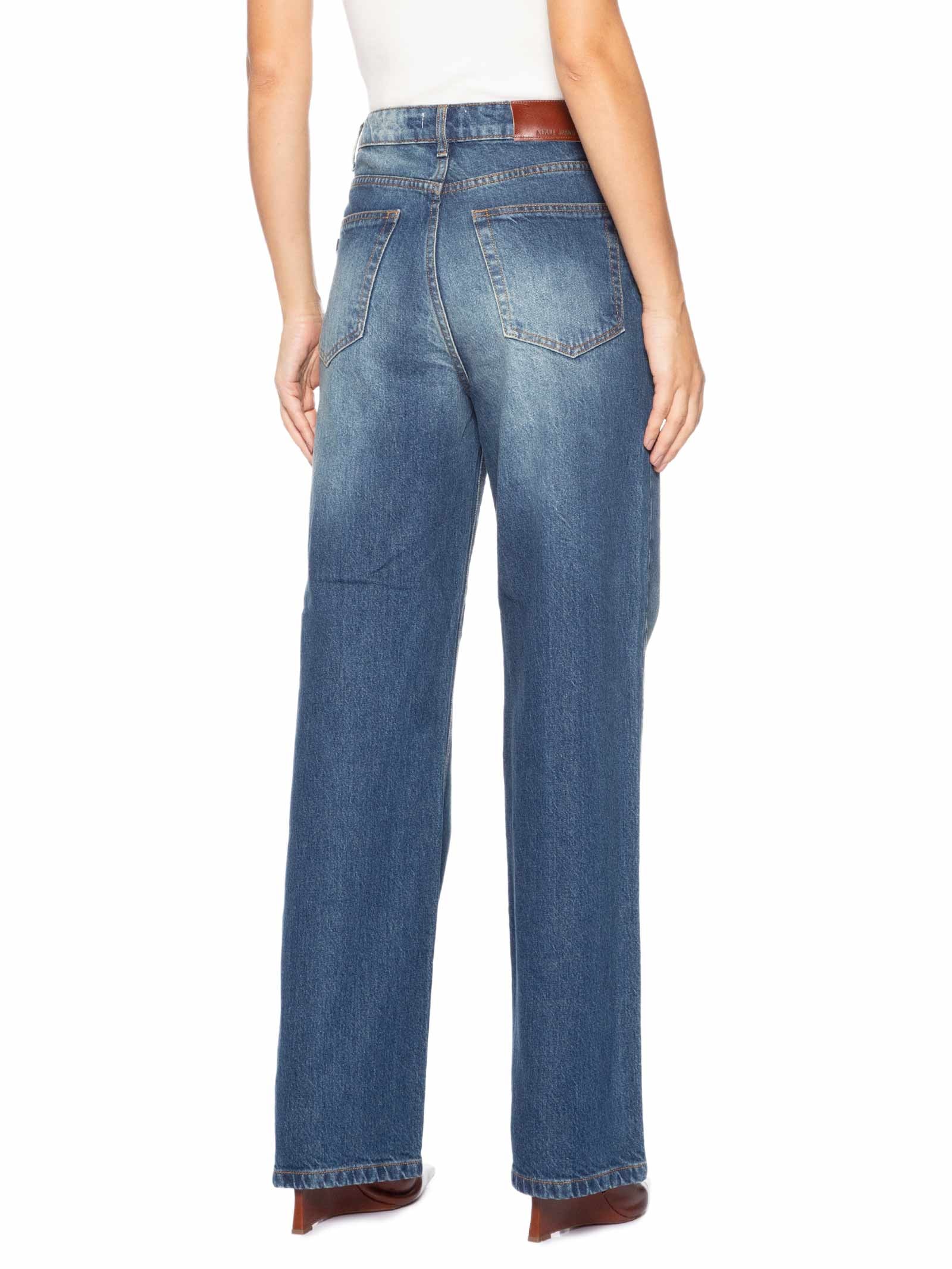 Calça Jeans Feminina Reta 70s Azul Animale Jeans