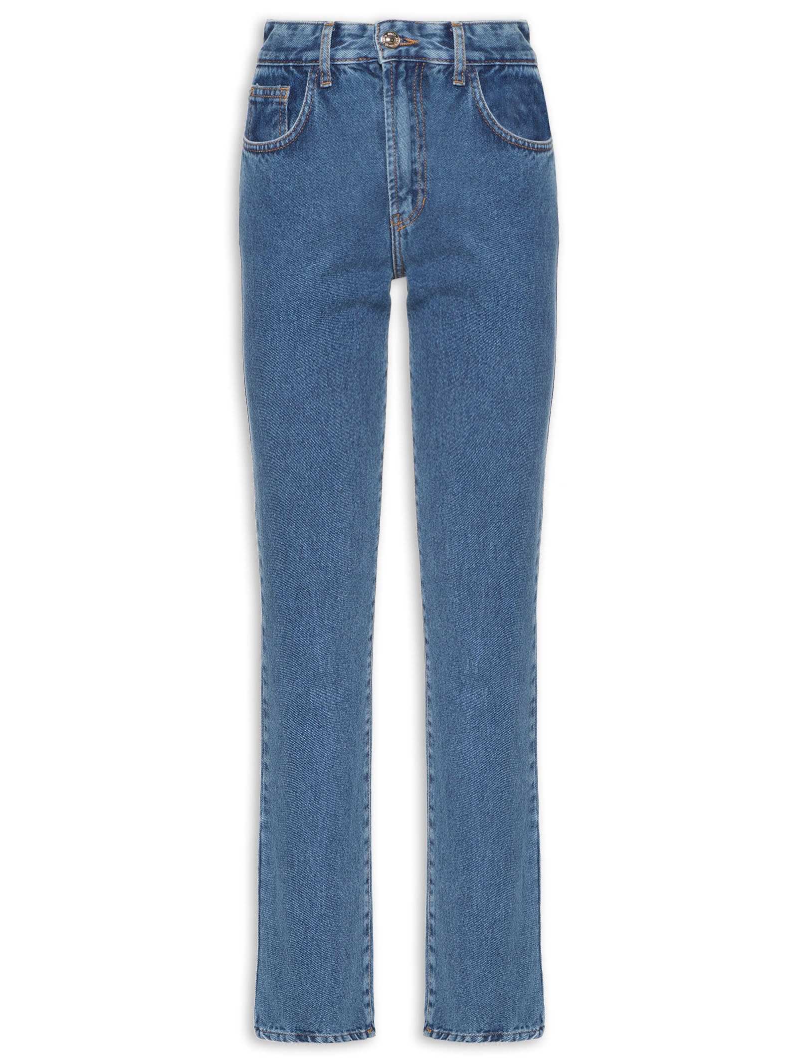 Calça Jeans Feminina Reta Azul Mob - Main Image