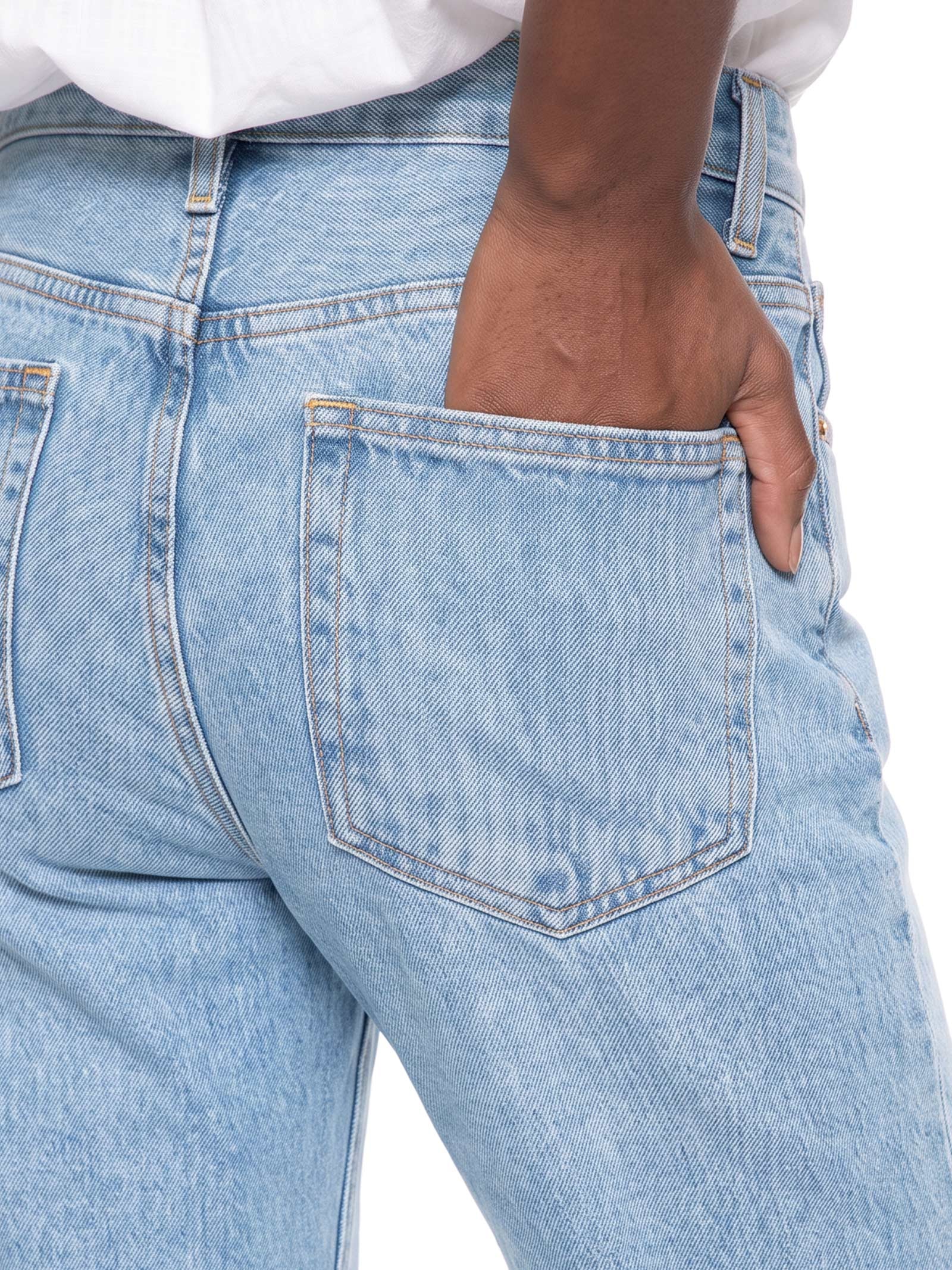 Calça Jeans Feminina Reta Cintura Baixa Azul Hering