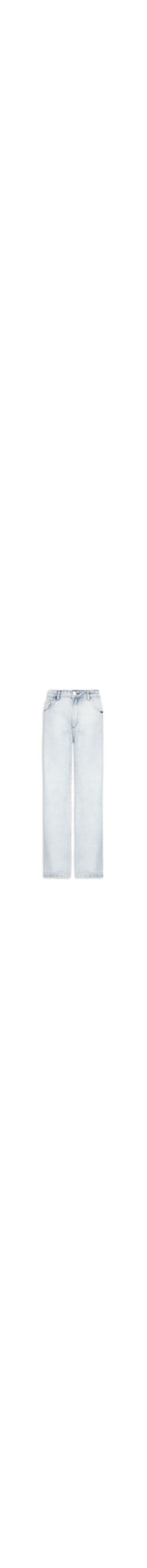 Calça Jeans Feminina Reta Cintura Média - Azul
