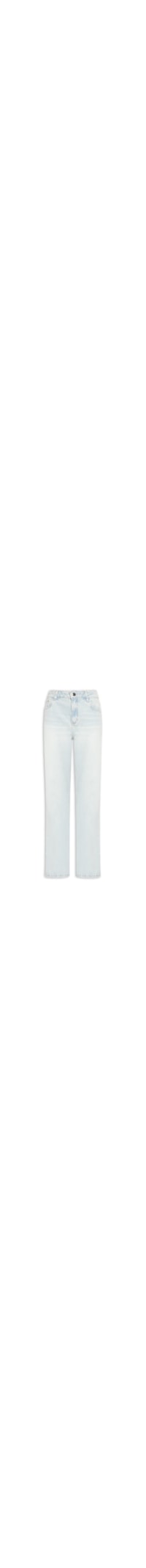 Calça Jeans Feminina Reta Slim Cintura Média – Azul