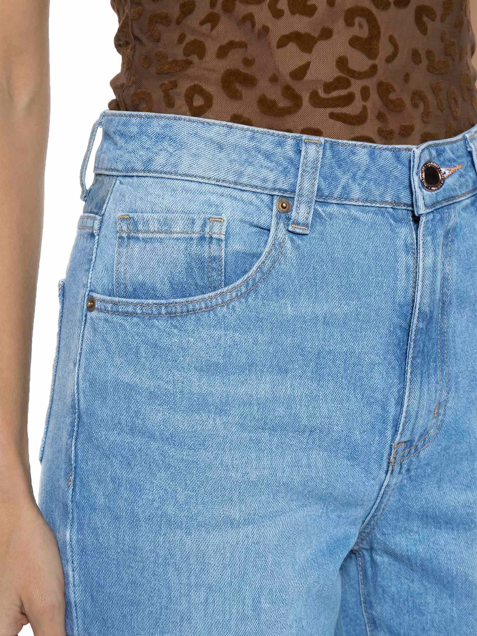 Calça Jeans Feminina Reta Super High Azul Lança Perfume