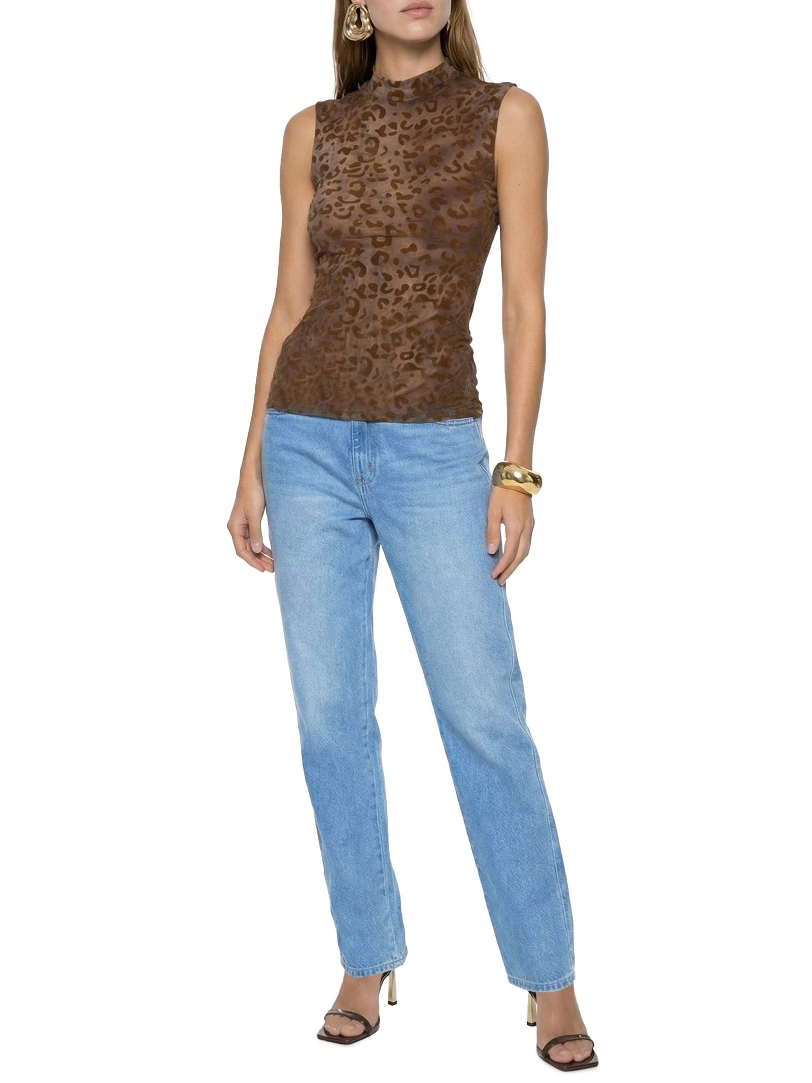 Calça Jeans Feminina Reta Super High Azul Lança Perfume