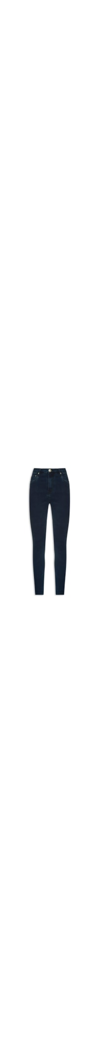 Calça Jeans Feminina Skinny Basic High Intense Bl - Azul