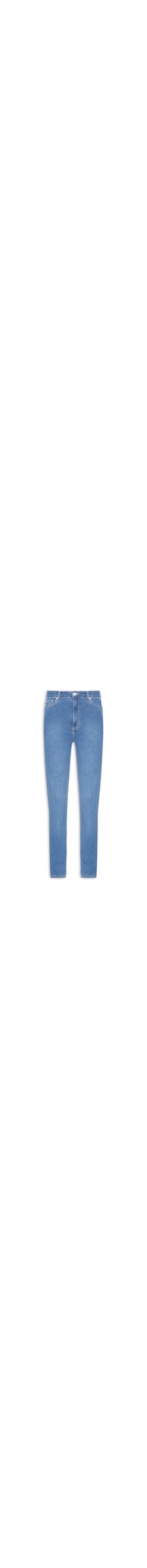 Calça Jeans Feminina Skinny Cintura Média - Azul