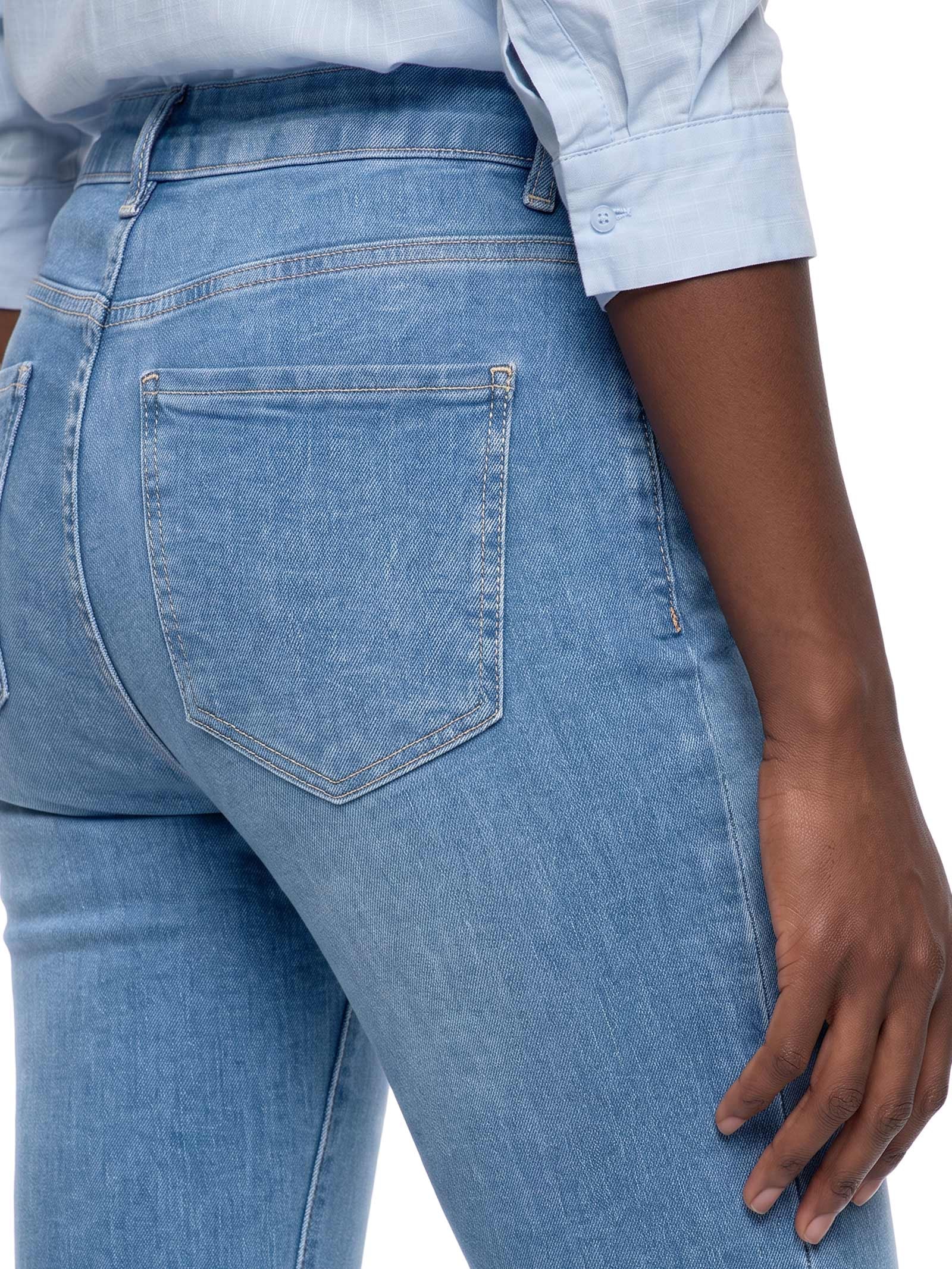 Calça Jeans Feminina Skinny Cintura Média Azul Hering