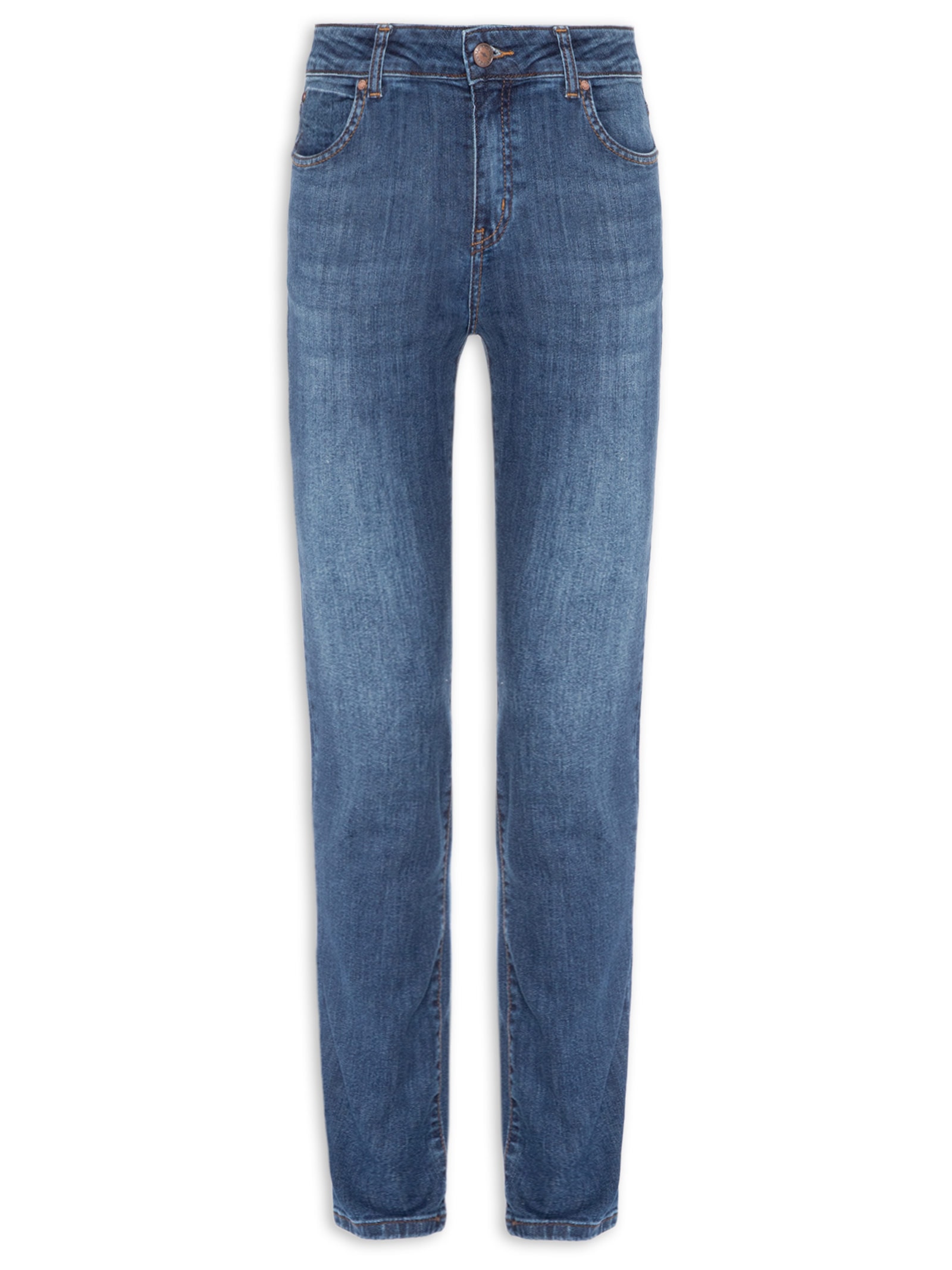 Calça Jeans Feminina Skinny Comf 1967 Azul Cantão