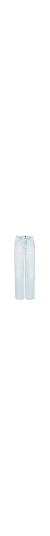 Calça Jeans Feminina Super Baggy Cintura Média - Azul