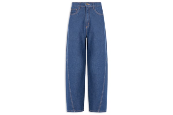 Calça Jeans Feminina Super Baggy – Azul