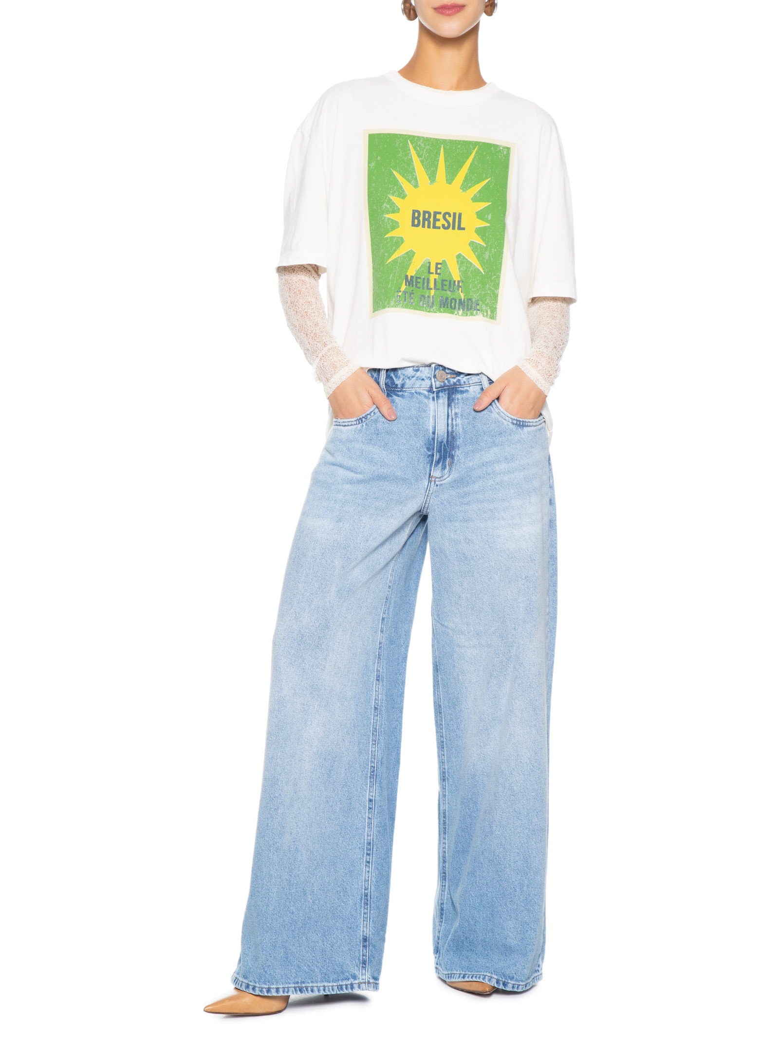 Calça Jeans Feminina Toia Azul P7 Jeans