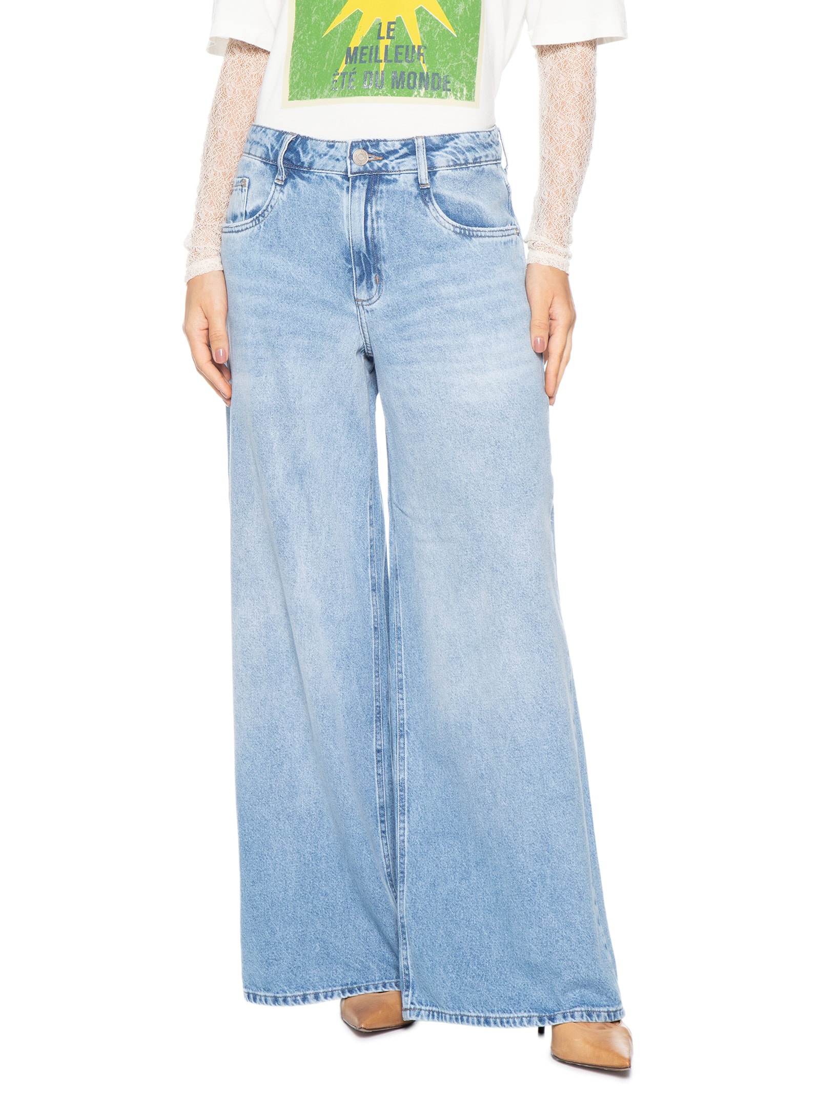Calça Jeans Feminina Toia Azul P7 Jeans