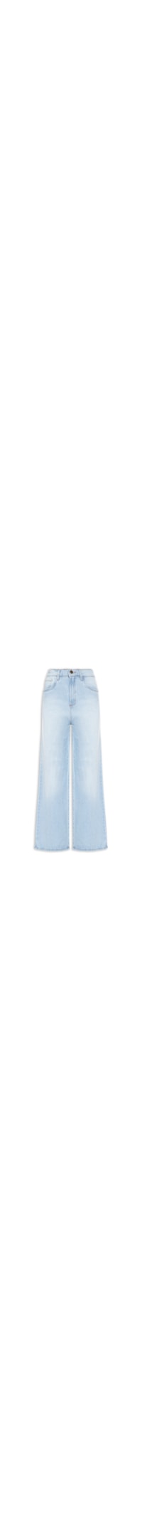Calça Jeans Feminina Wide Leg - Azul Claro