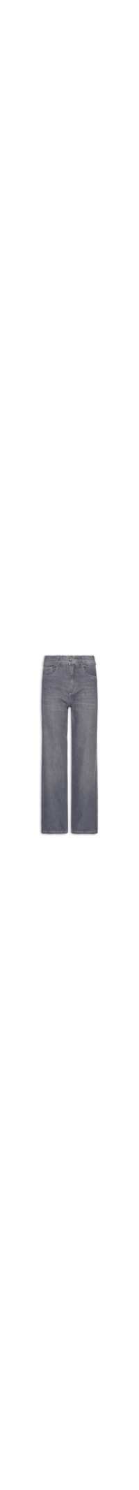 Calça Jeans Feminina Wide Leg - Cinza