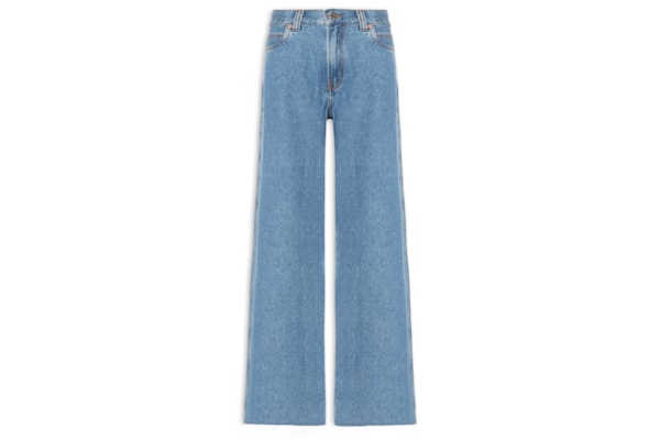 Calça Jeans Feminina Wide Leg New Basic - Azul