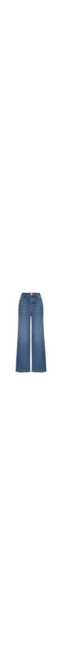 Calça Jeans Feminina Wide Leg Obsessão - Azul