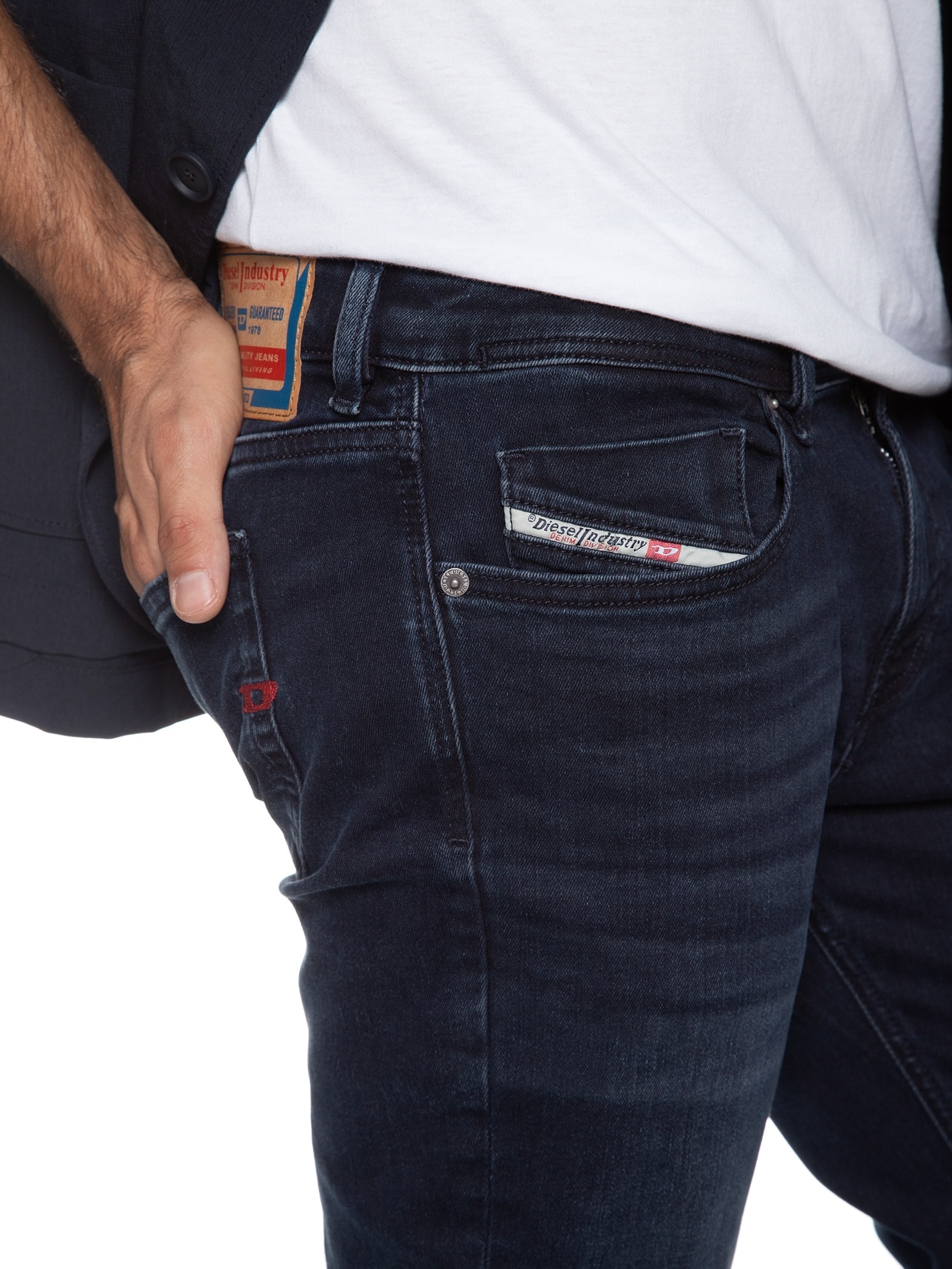 Calça Jeans Masculina 1979 Sleenker Skinny Fit Azul Diesel