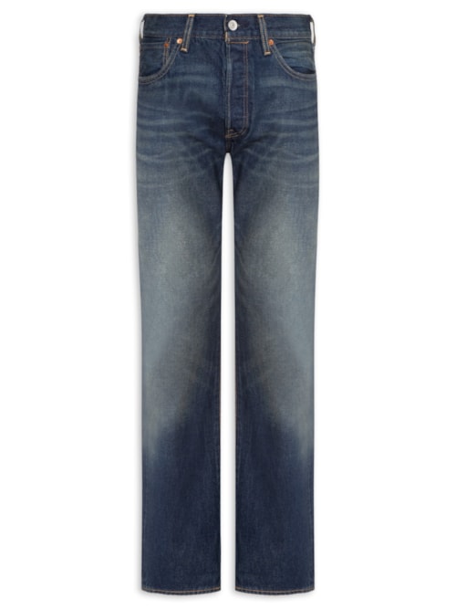 Calça Jeans Masculina 501® Original Fit Selvedge – Azul