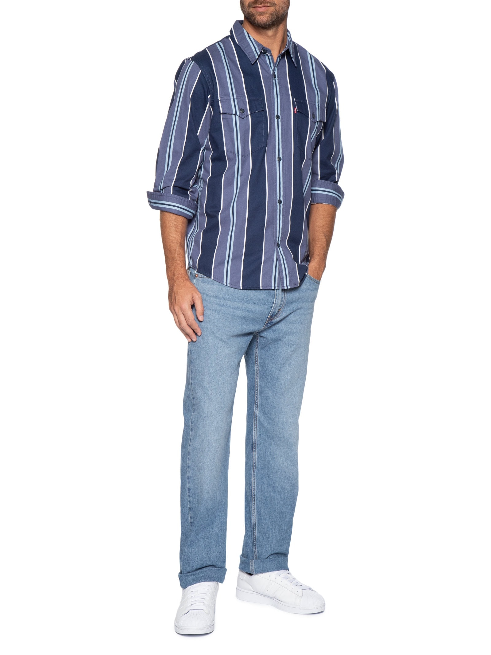 Calça Jeans Masculina 505 Regular Fit Azul Levi's