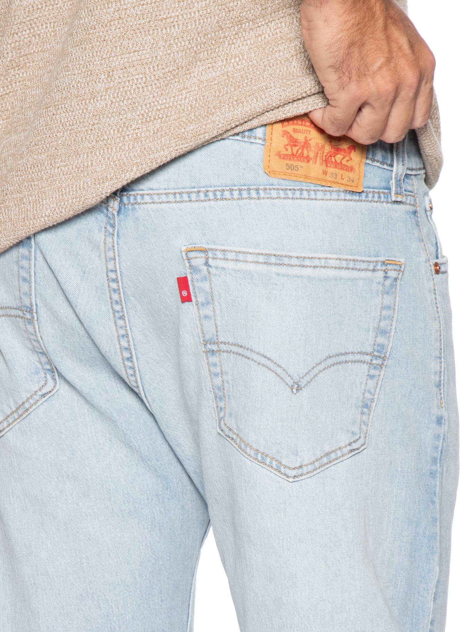 Calça Jeans Masculina 505 Regular Fit Azul Levi's
