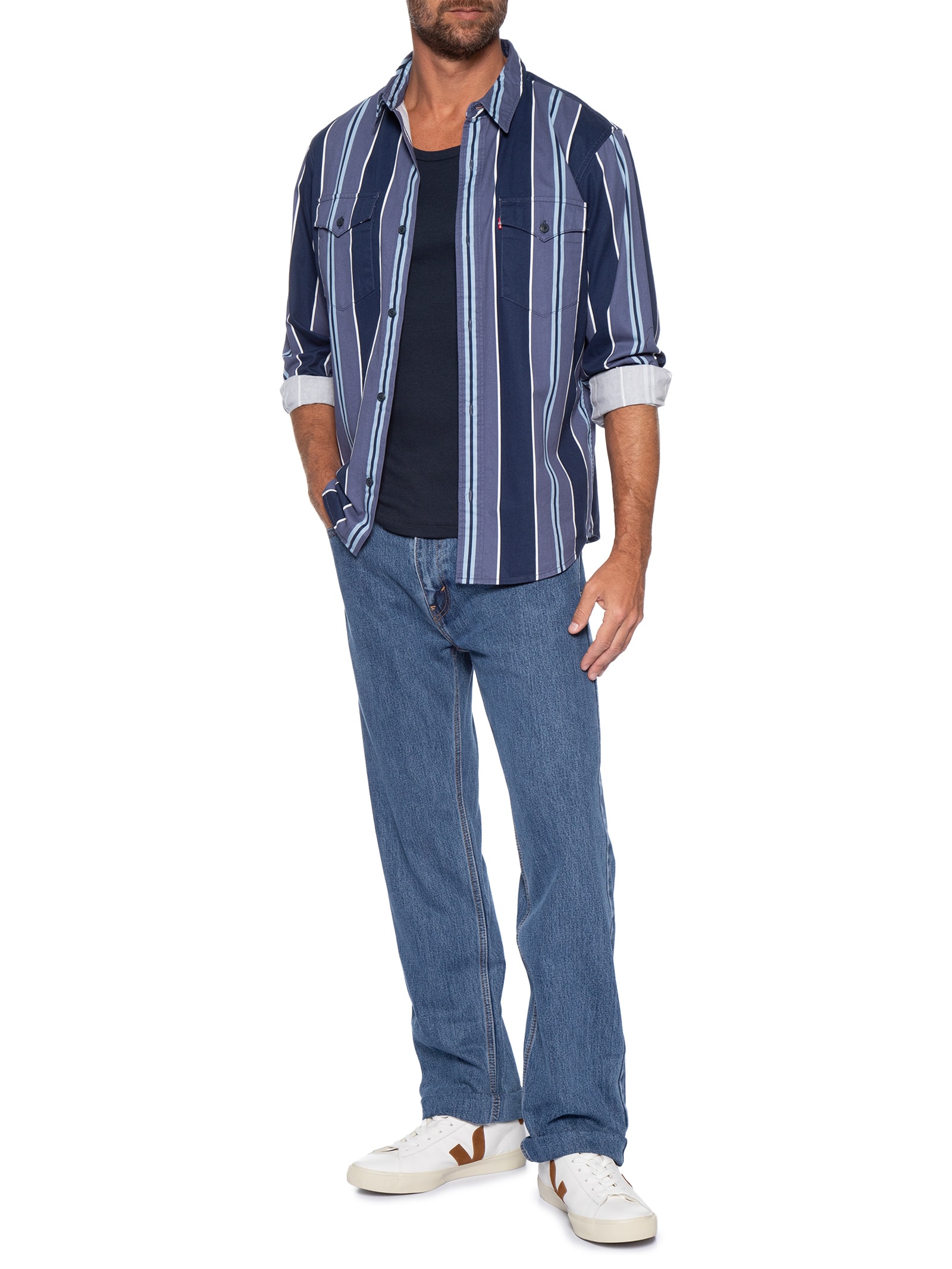 Calça Jeans Masculina 505 Regular Fit Azul Levi's