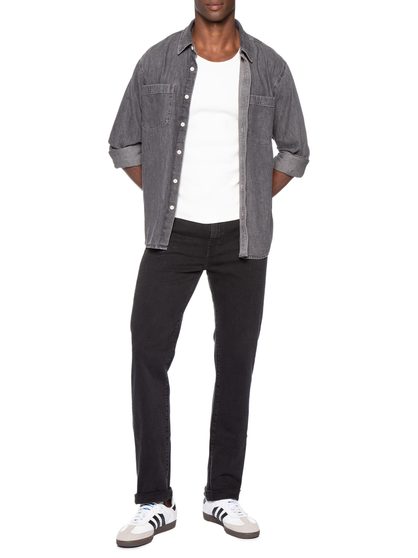 Calça Jeans Masculina 518 Slim com Lyocell Preto Levi's
