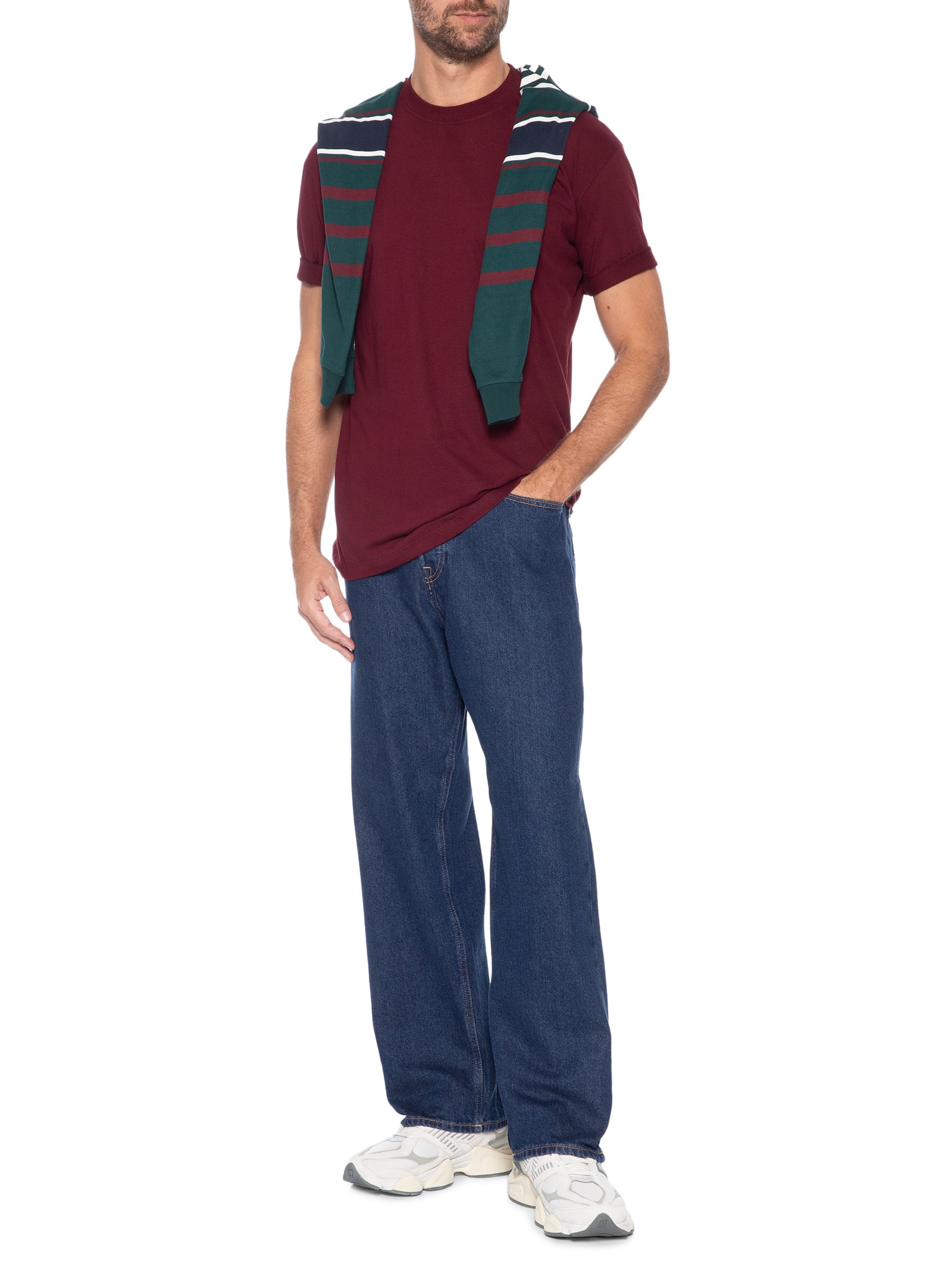 Calça Jeans Masculina Alex Original Azul Jack & Jones