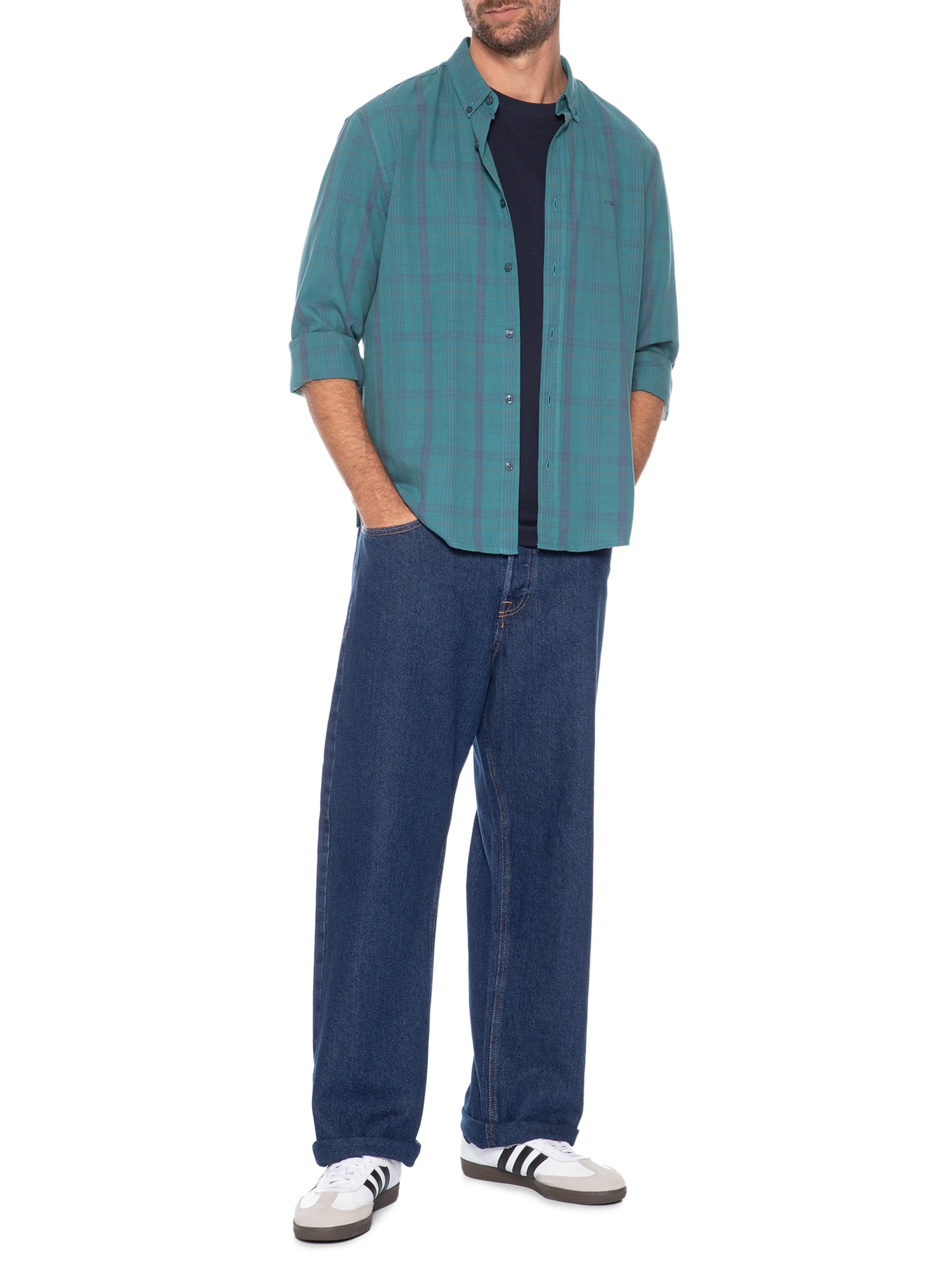 Calça Jeans Masculina Alex Original Azul Jack & Jones