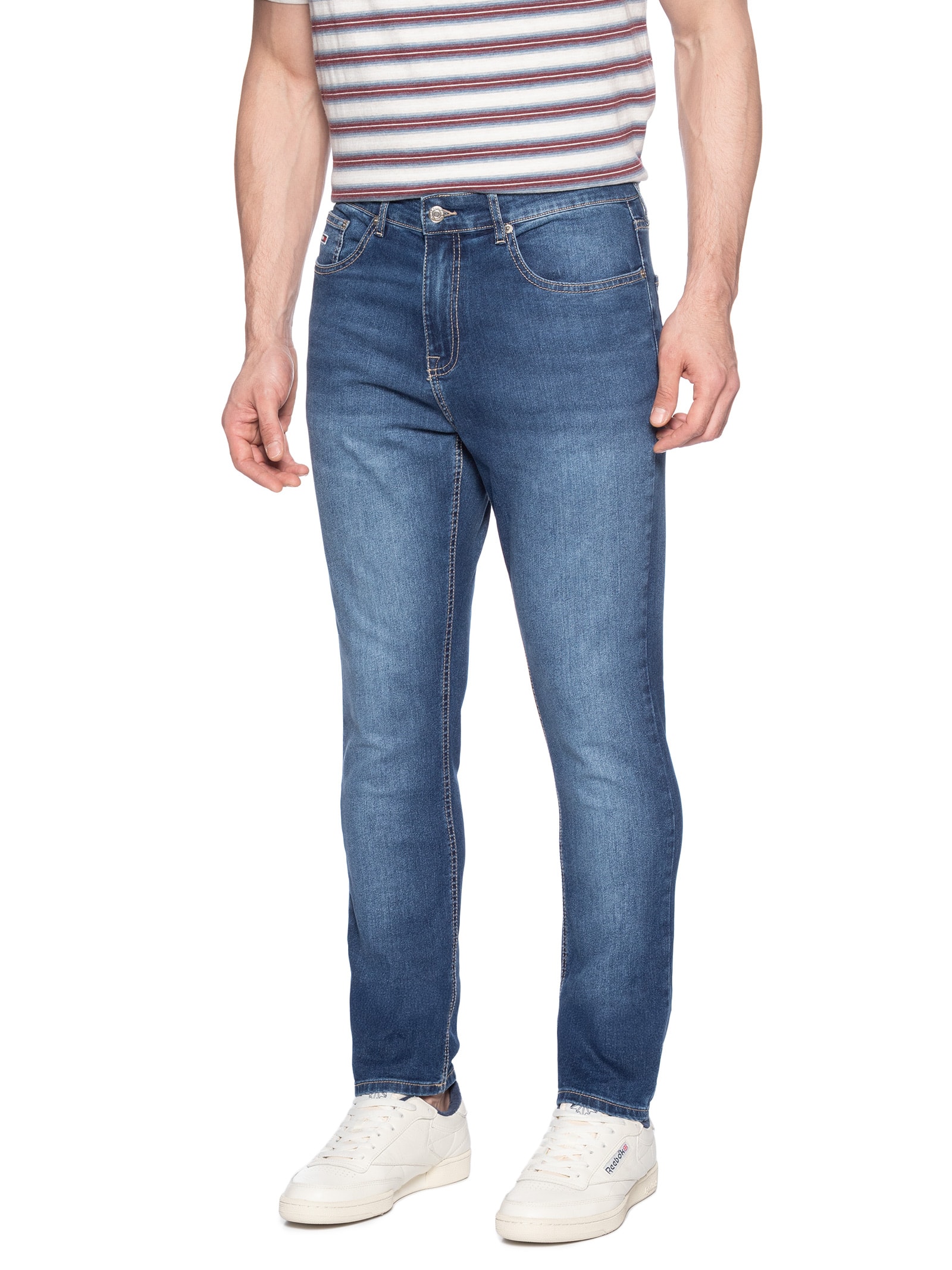 Calça Jeans Masculina Austin Slim Fit Tapered Azul Tommy Jeans