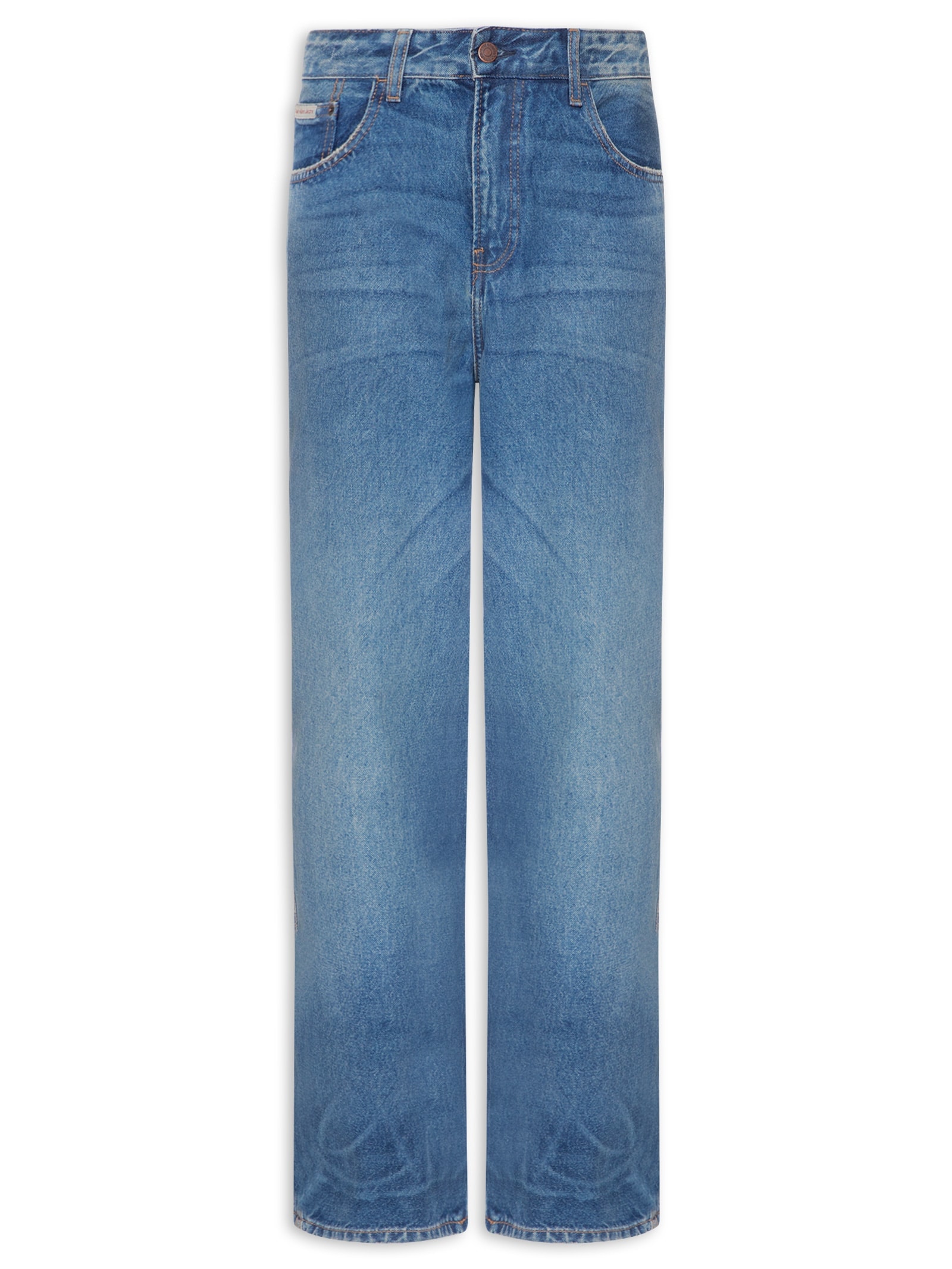 Calça Jeans Masculina Baggy 5 Pockets Azul Calvin Klein Jeans
