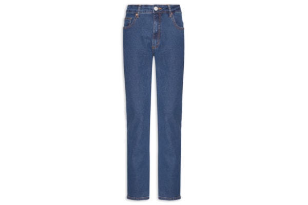 Calça Jeans Masculina Básica Slim Fit - Azul