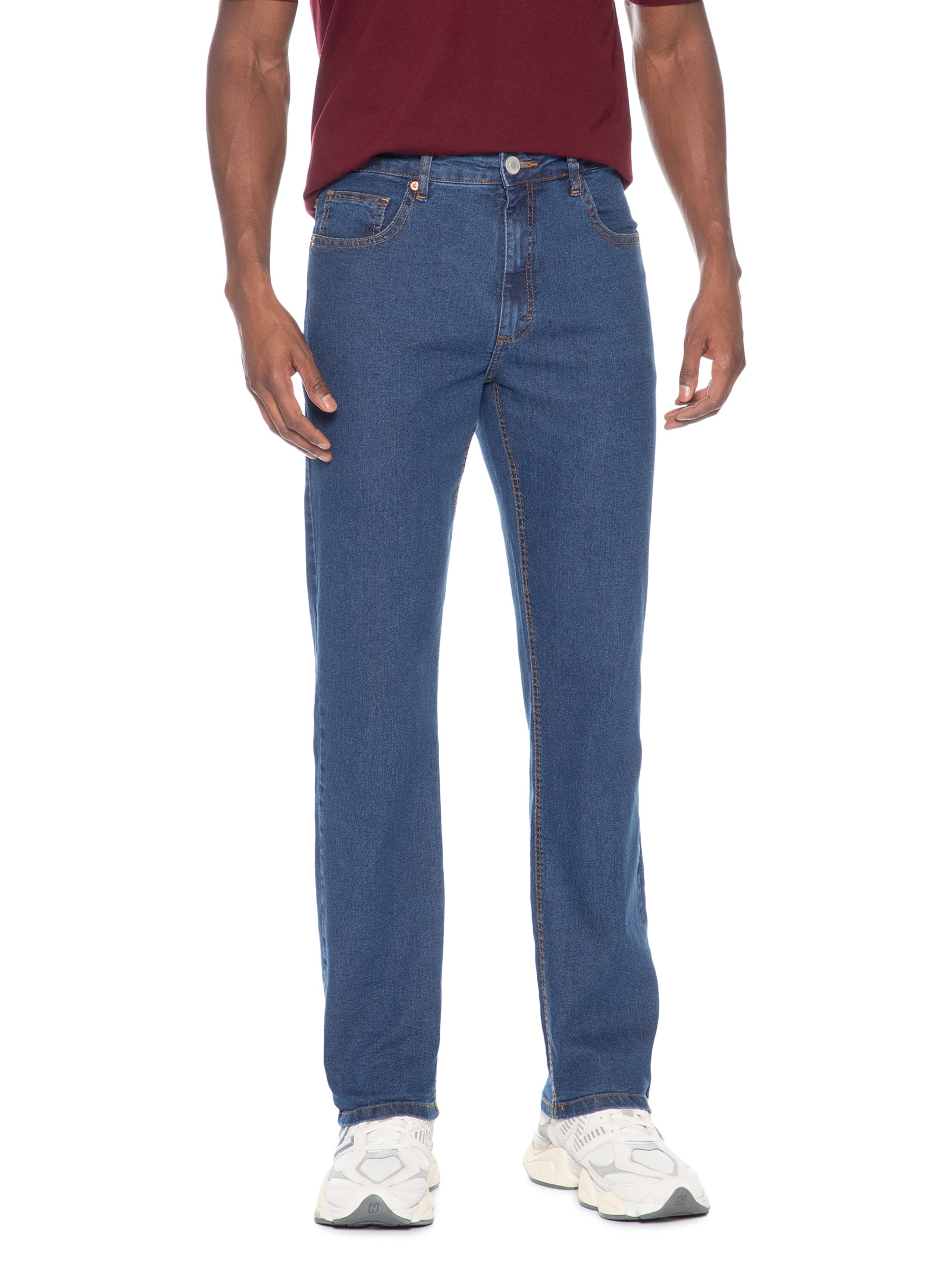 Calça Jeans Masculina Básica Slim Fit Azul Hering
