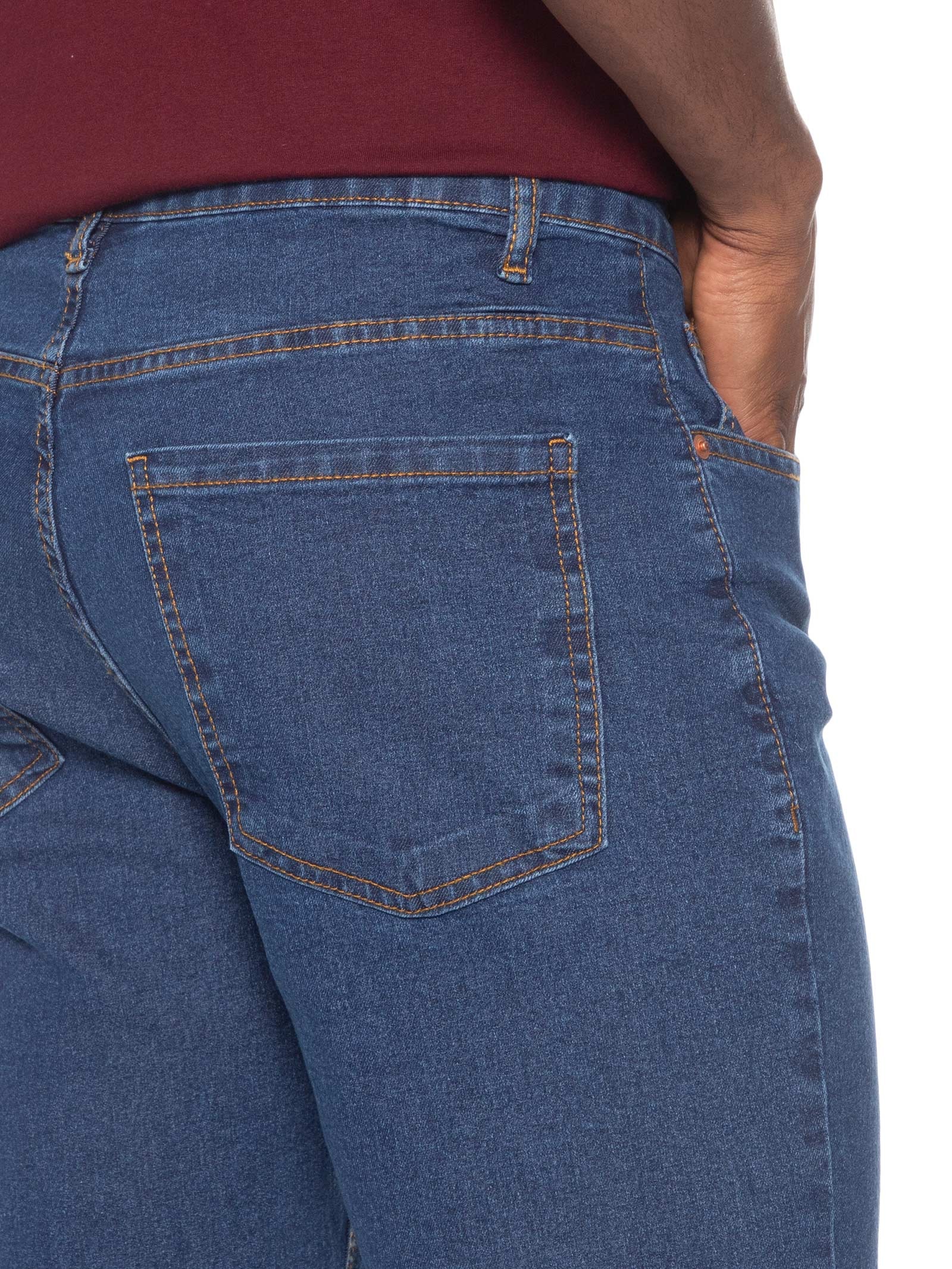 Calça Jeans Masculina Básica Slim Fit Azul Hering