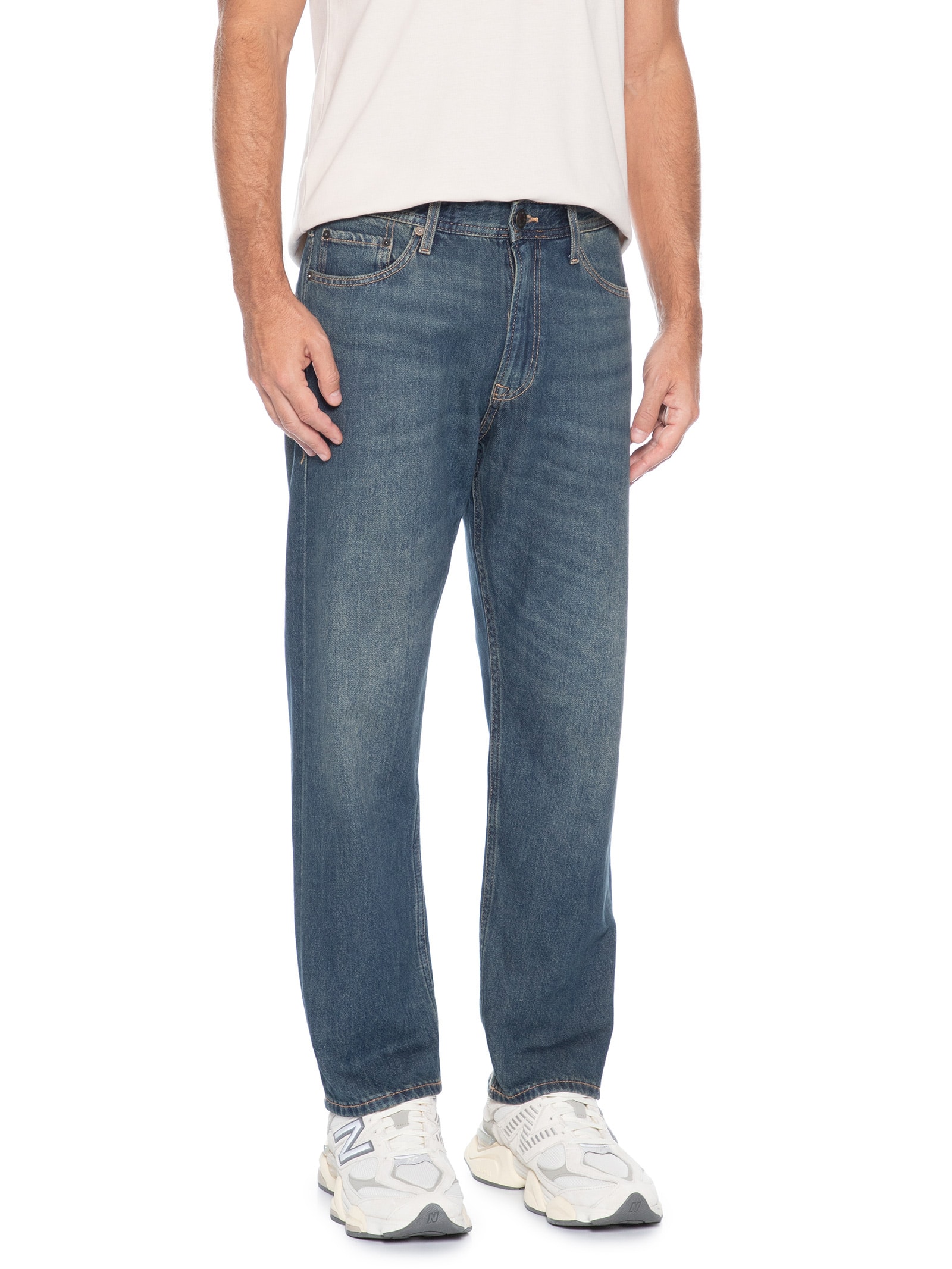 Calça Jeans Masculina Chris Original Fit Azul Jack & Jones