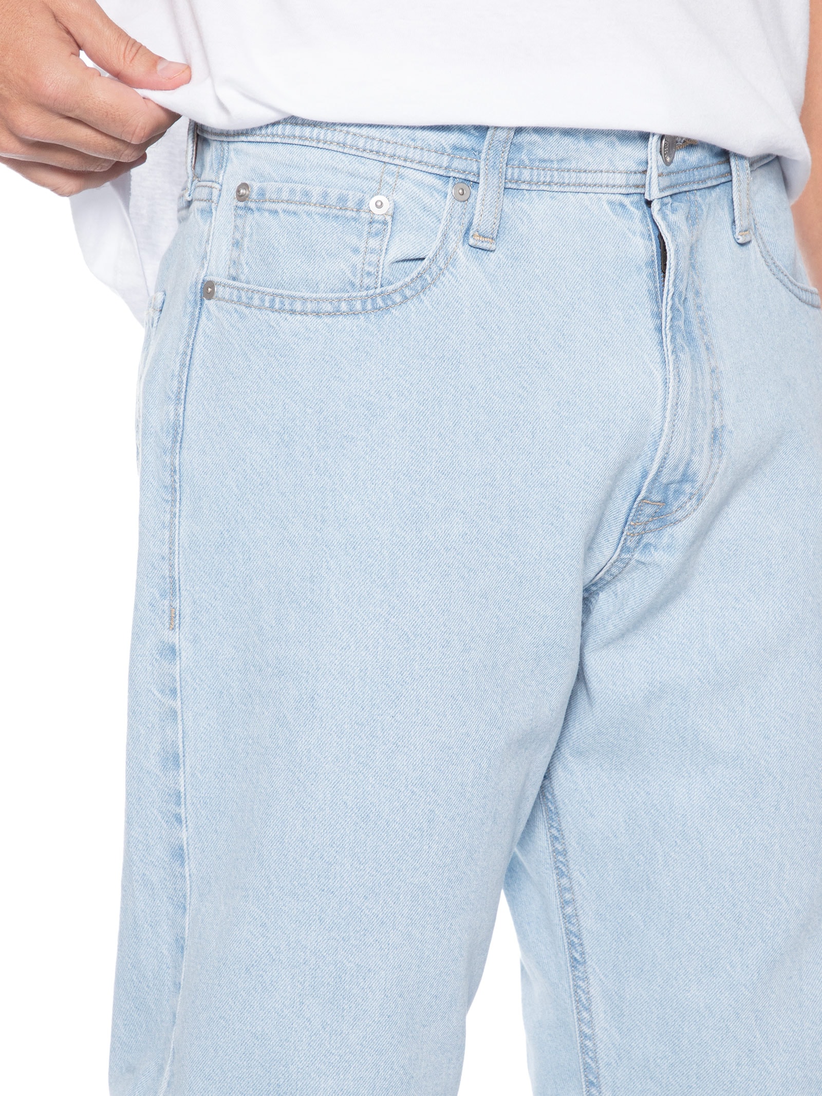 Calça Jeans Masculina Chris Original Fit Azul Claro Jack & Jones