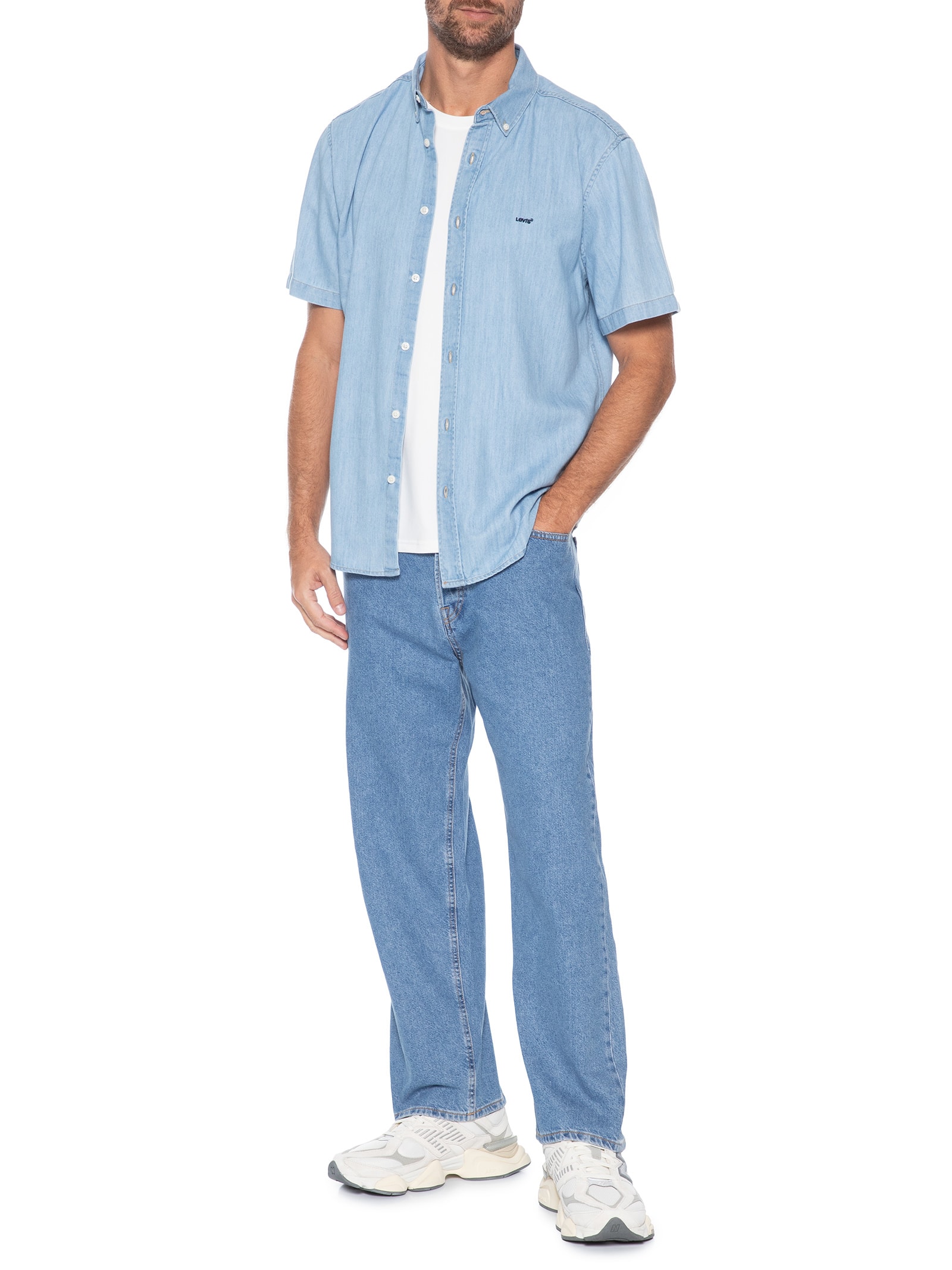 Calça Jeans Masculina Eddie Basic Azul Jack & Jones