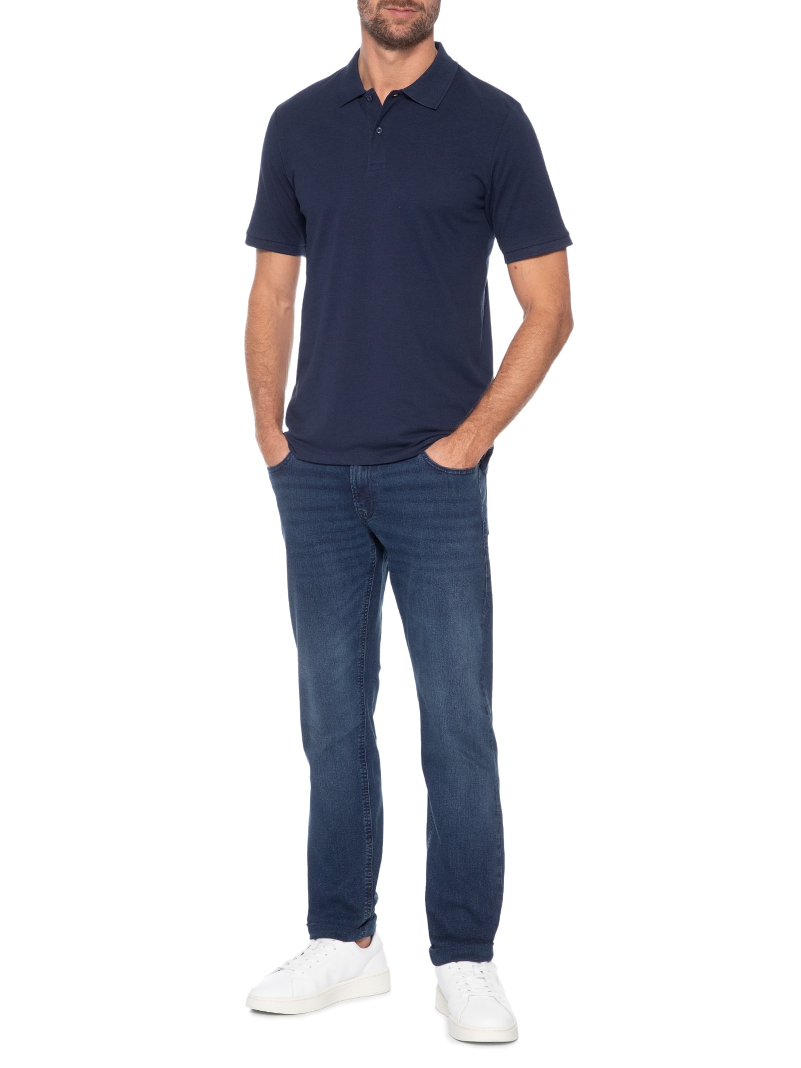 Calça Jeans Masculina Glenn Basic Azul Jack & Jones