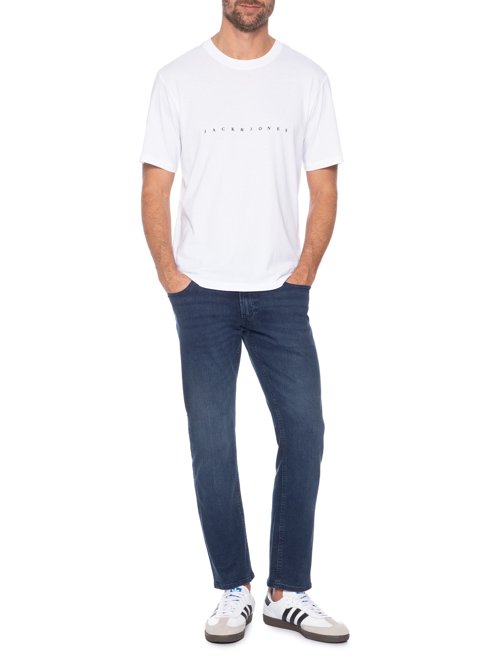 Calça Jeans Masculina Glenn Basic Azul Jack & Jones