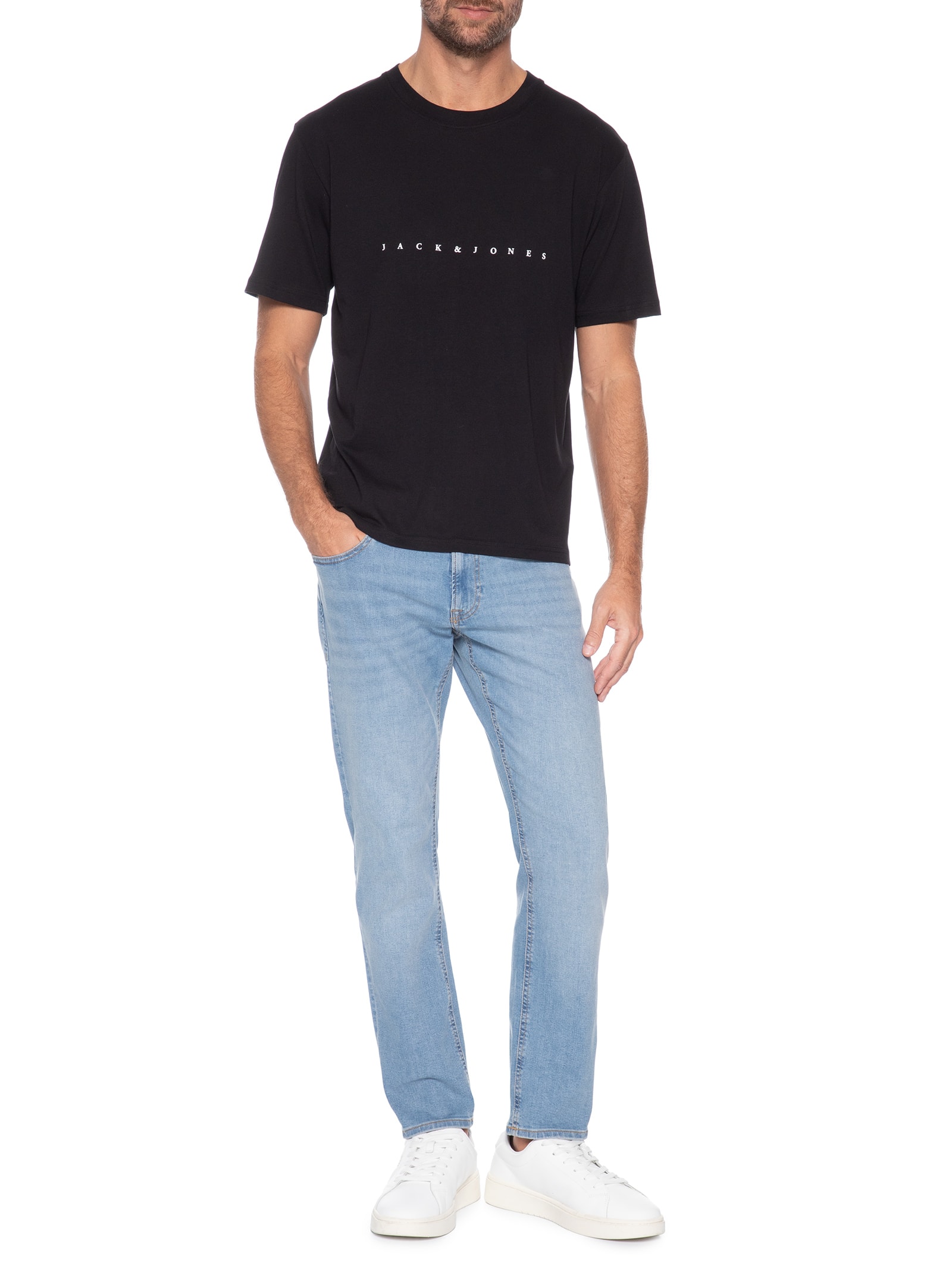 Calça Jeans Masculina Glenn Original Fit Azul Jack & Jones