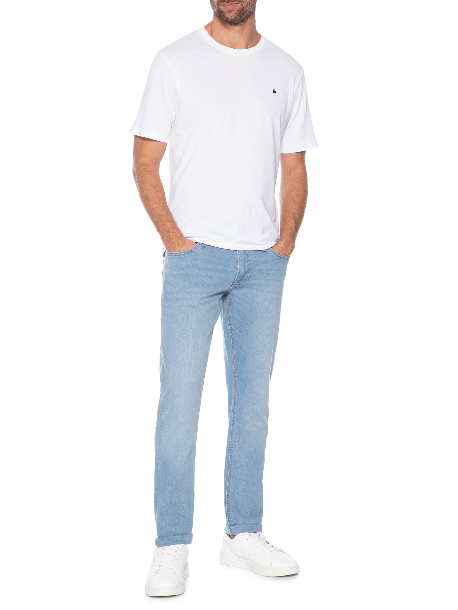 Calça Jeans Masculina Glenn Original Fit Azul Jack & Jones