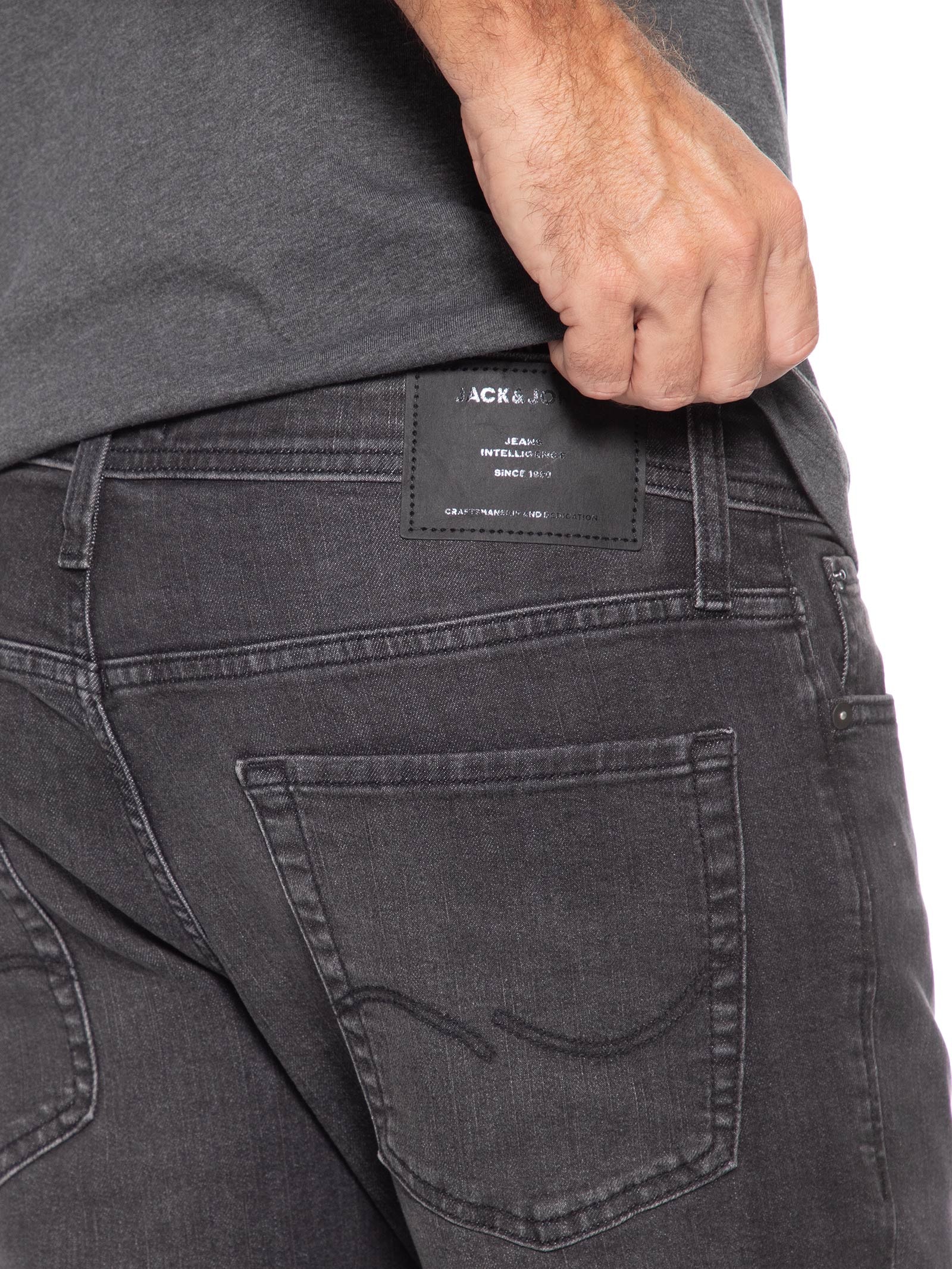 Calça Jeans Masculina Glenn Original Fit Preto Jack & Jones