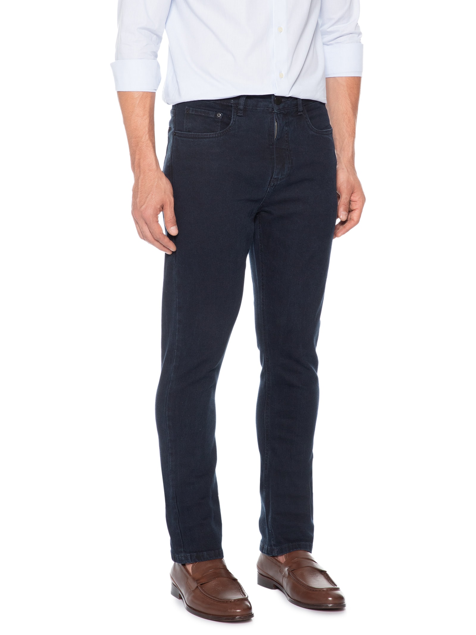 Calça Jeans Masculina Regular Fit Amaciada Azul Aramis