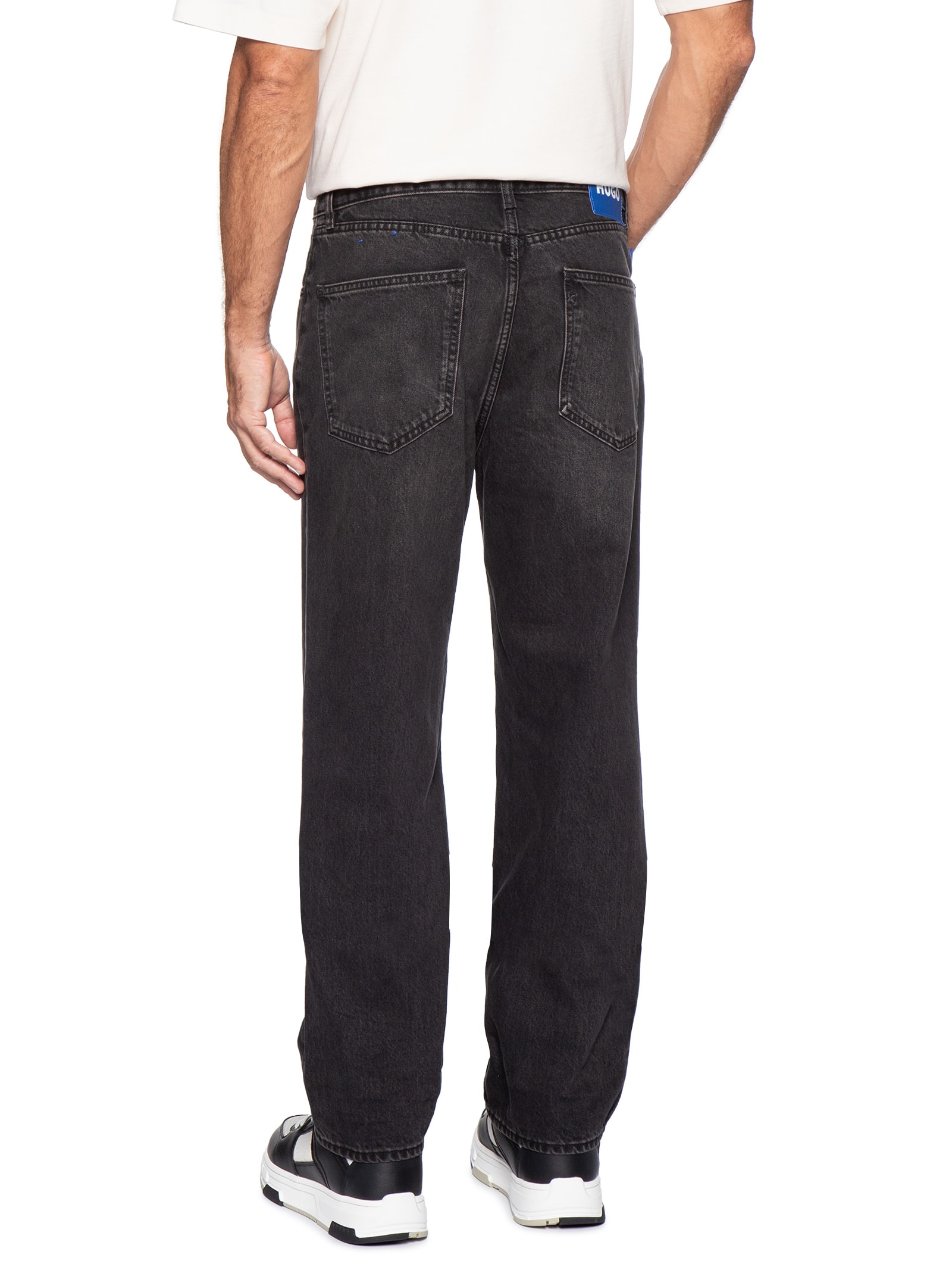 Calça Jeans Masculina Regular-Fit Jonah Cinza Hugo