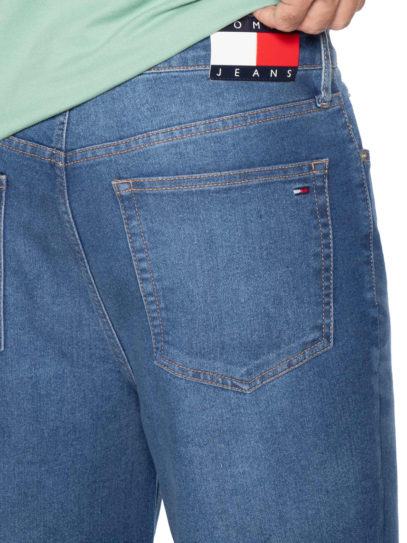 Calça Jeans Masculina Regular Fit Otis CBF DI6163 Azul Tommy Jeans