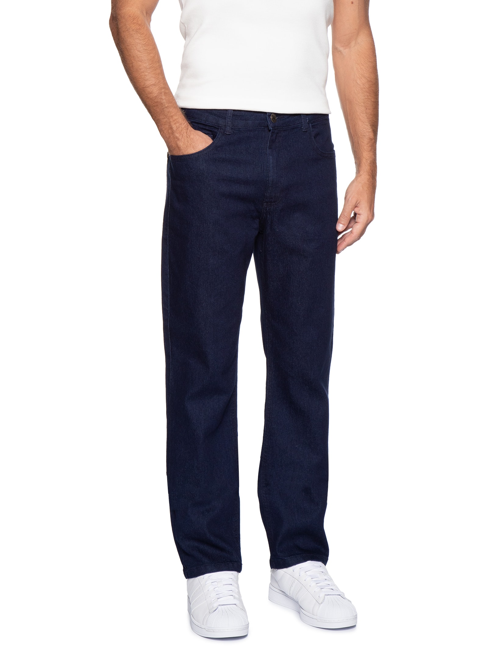 Calça Jeans Masculina Reta Fit Azul Hering