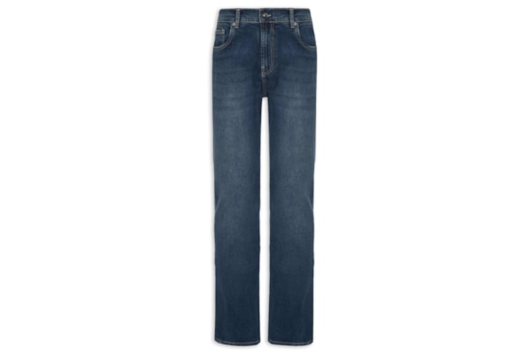 Calça Jeans Masculina Reta Regular Onda Média – Azul