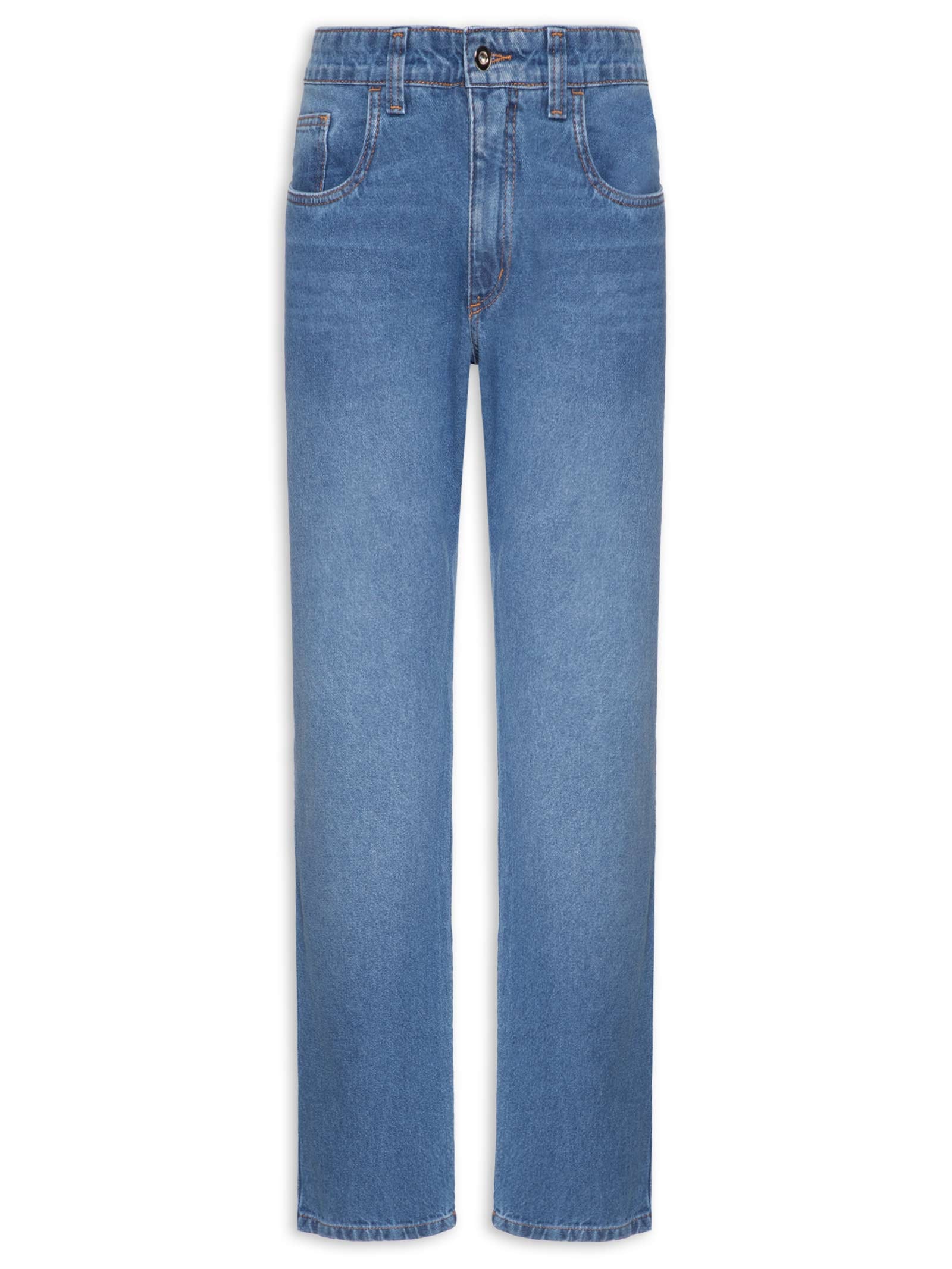 Calça Jeans Masculina Reta – Azul Basiq Men