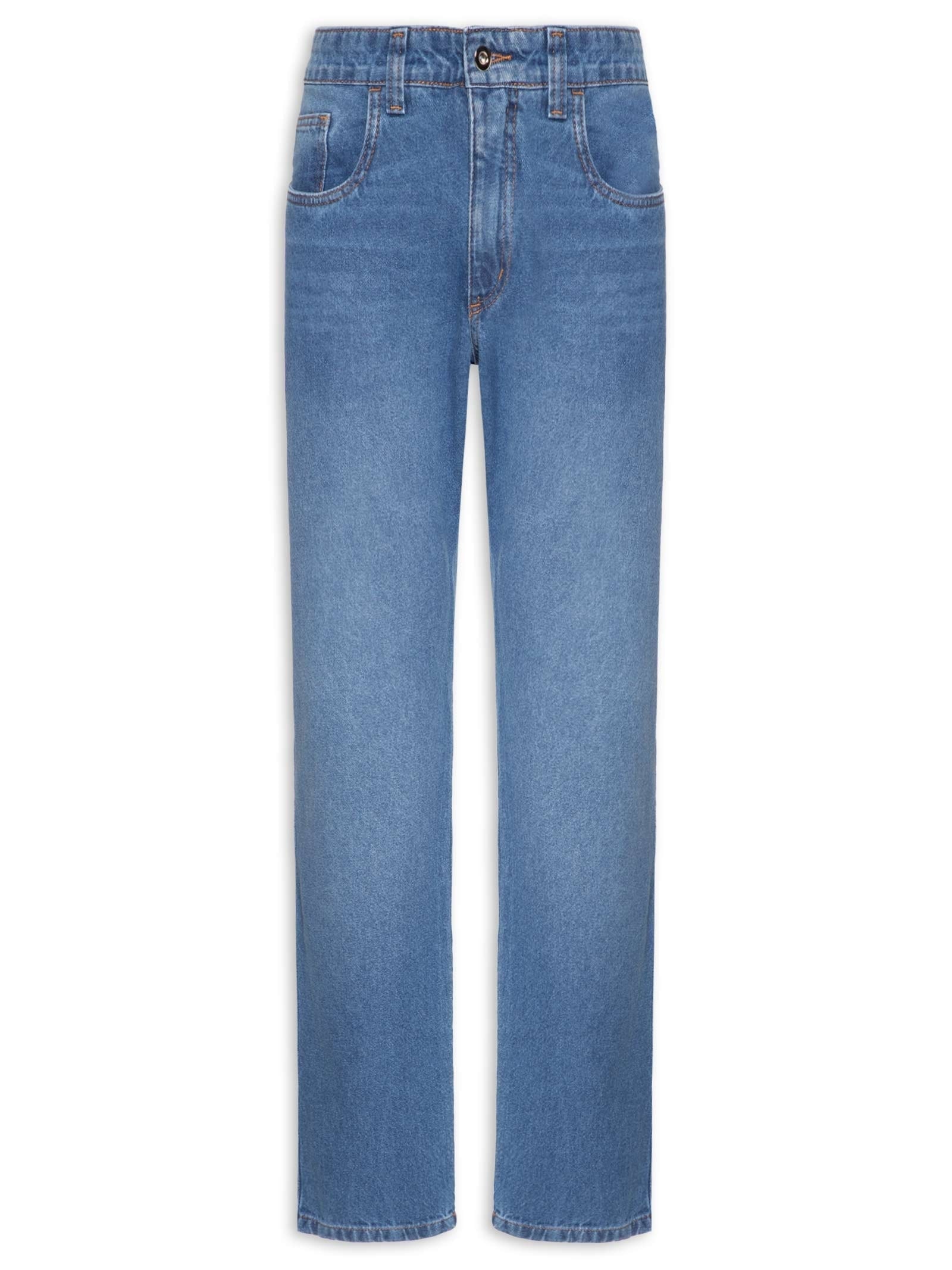 Calça Jeans Masculina Reta – Azul Basiq Men