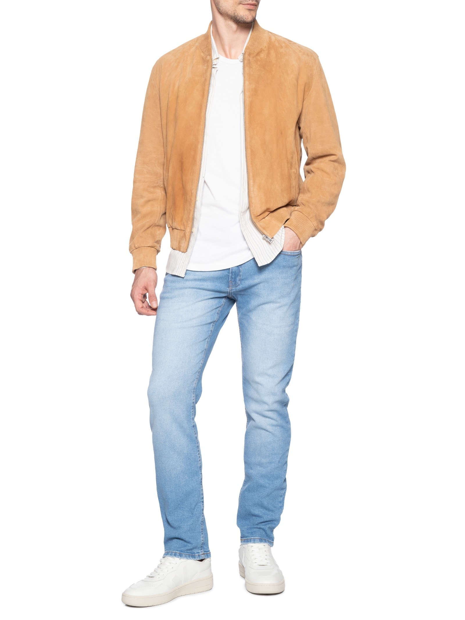 Calça Jeans Masculina Skinny 5 Pockets Azul Calvin Klein Jeans