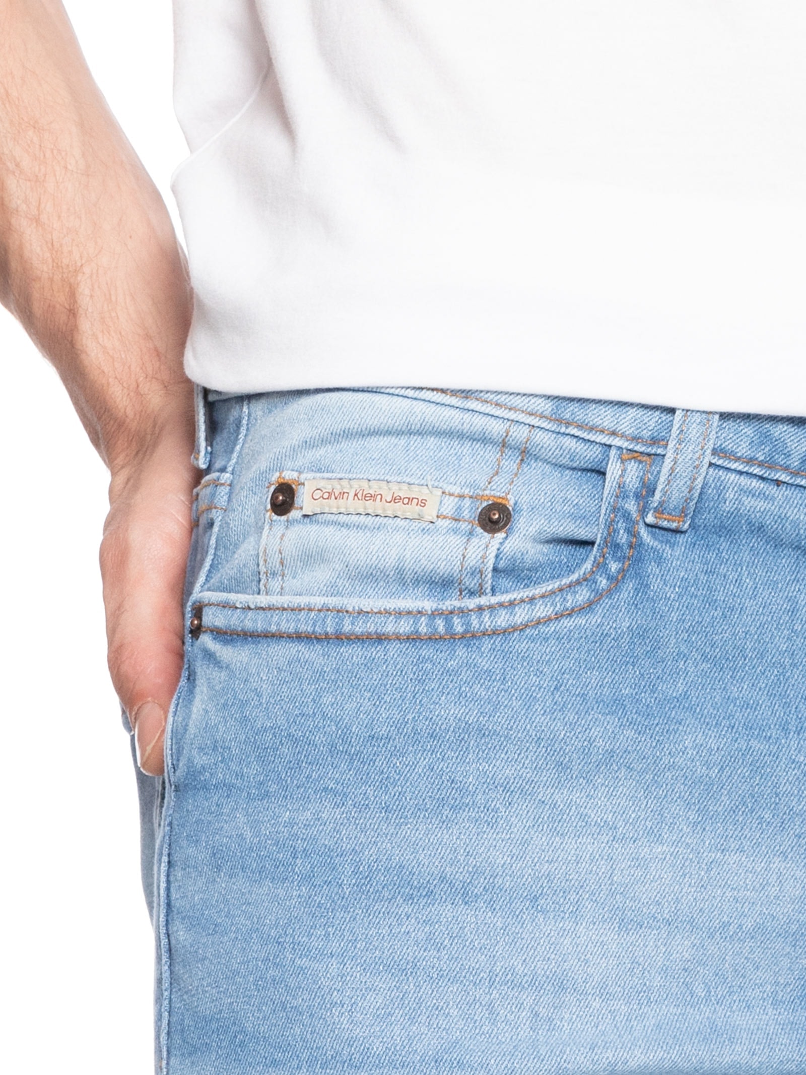 Calça Jeans Masculina Skinny 5 Pockets Azul Calvin Klein Jeans